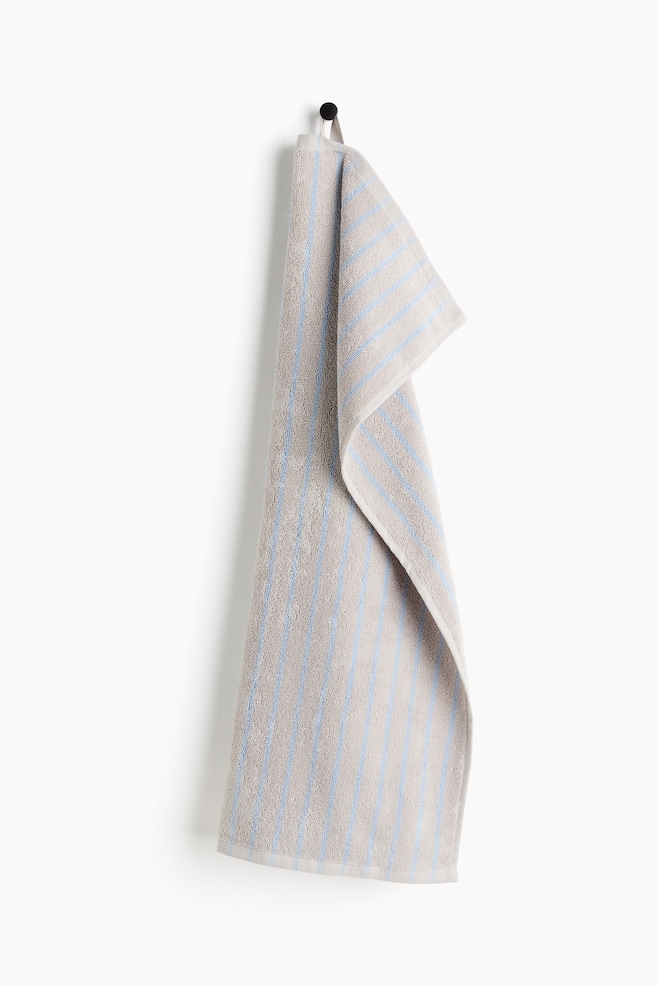 Striped hand towel - Light grey/Blue striped/Light pink/Burgundy striped/Brown/Black striped/Light blue/Dark red striped/Light mole/Striped/White/Brown striped/Light beige/White/Light blue/Beige striped/Brown/Striped/White/Dark beige striped - 1
