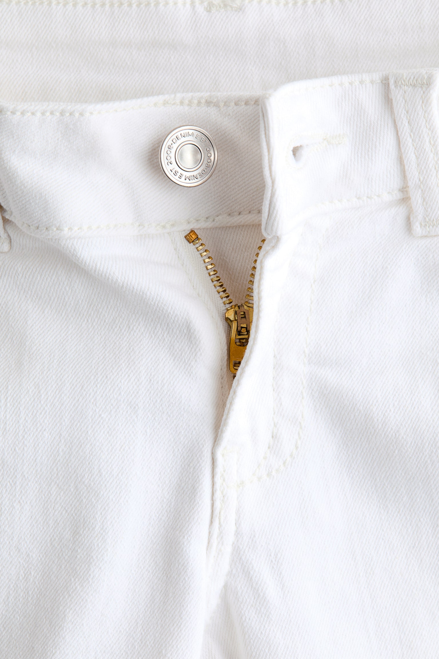 Flared Low Waist Jeans - White/Denim blue/Light denim blue - 4
