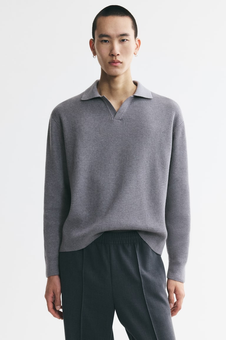 Pletena polo majica Relaxed Fit