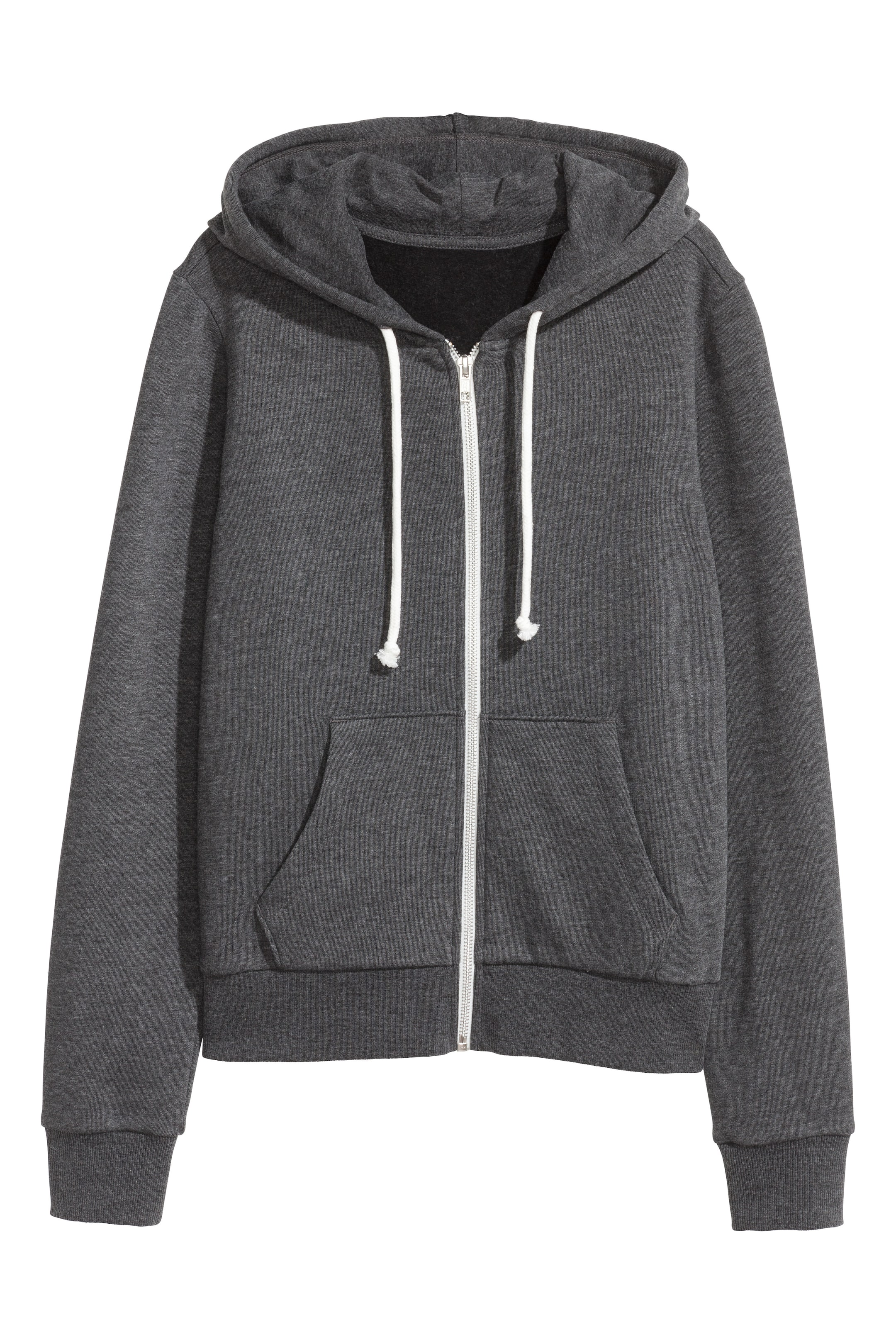 View larger image: Hooded jacket - Dark grey marl - Ladies | H&M GB 1