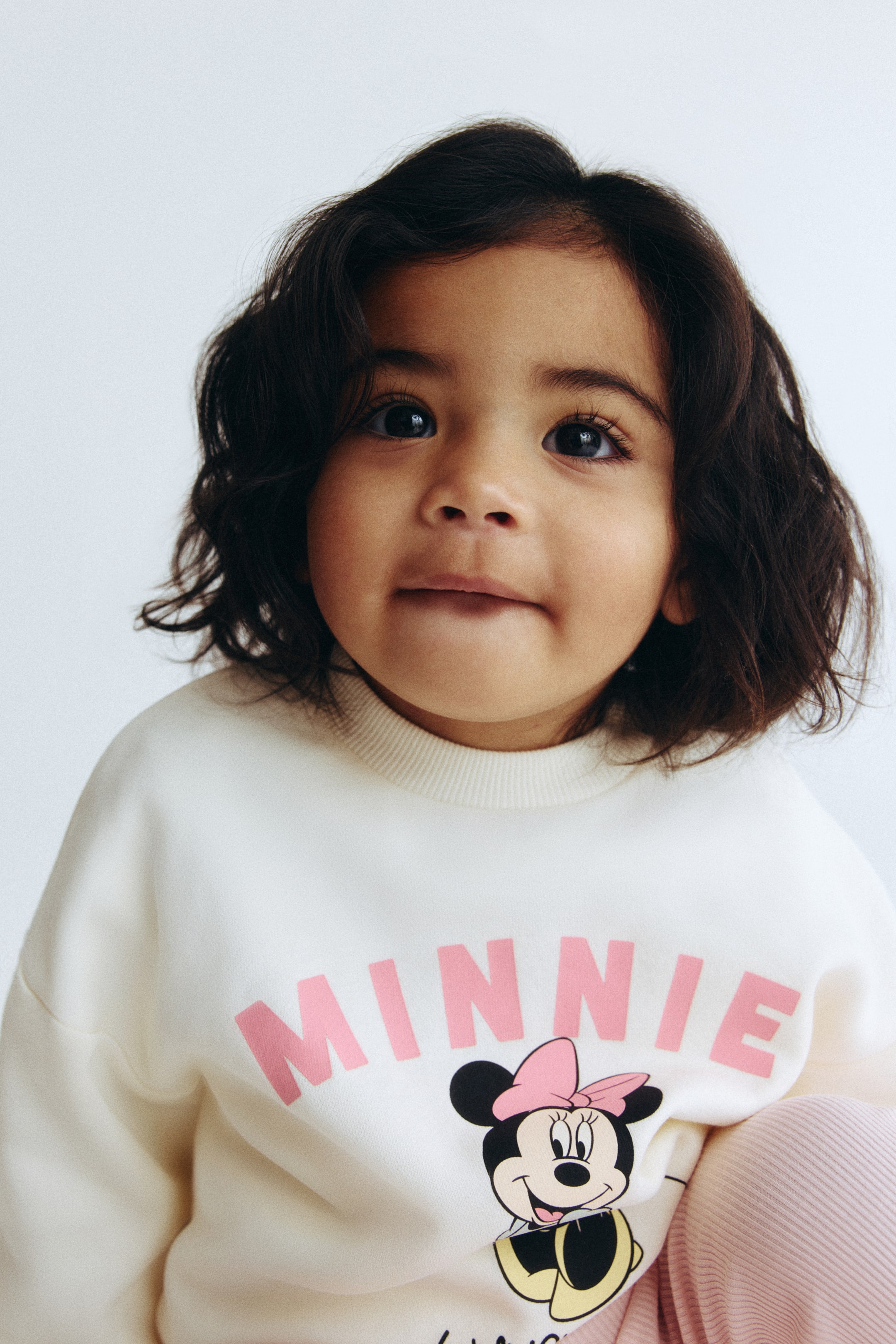 View larger image: 2-piece sweatshirt and leggings set - Cream/Minnie Mouse - Kids | H&M IN 2