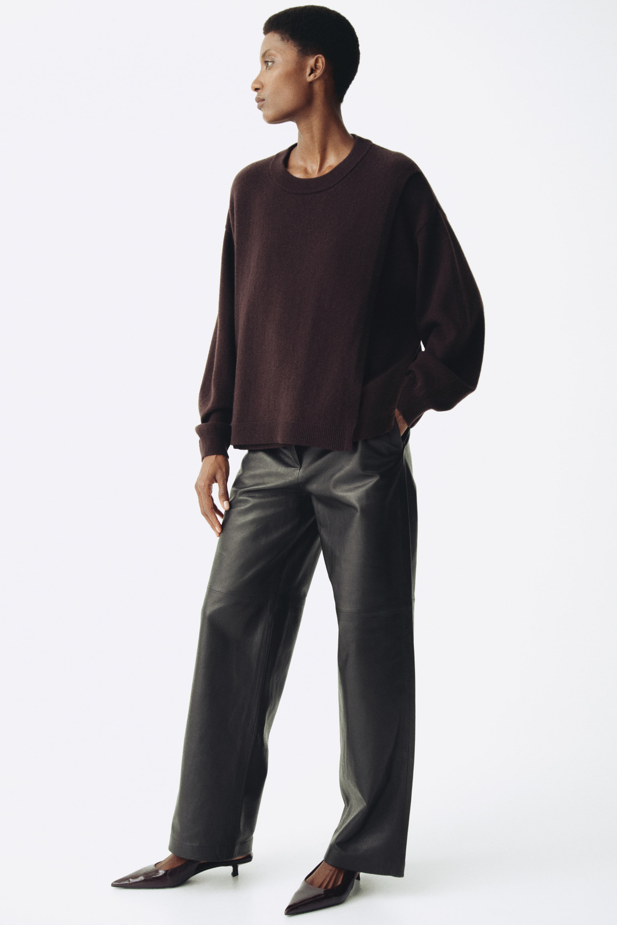 Prikaži veću sliku: MAMA Before & After wool nursing jumper - Tamnosmeđa - Ladies | H&M RS 4