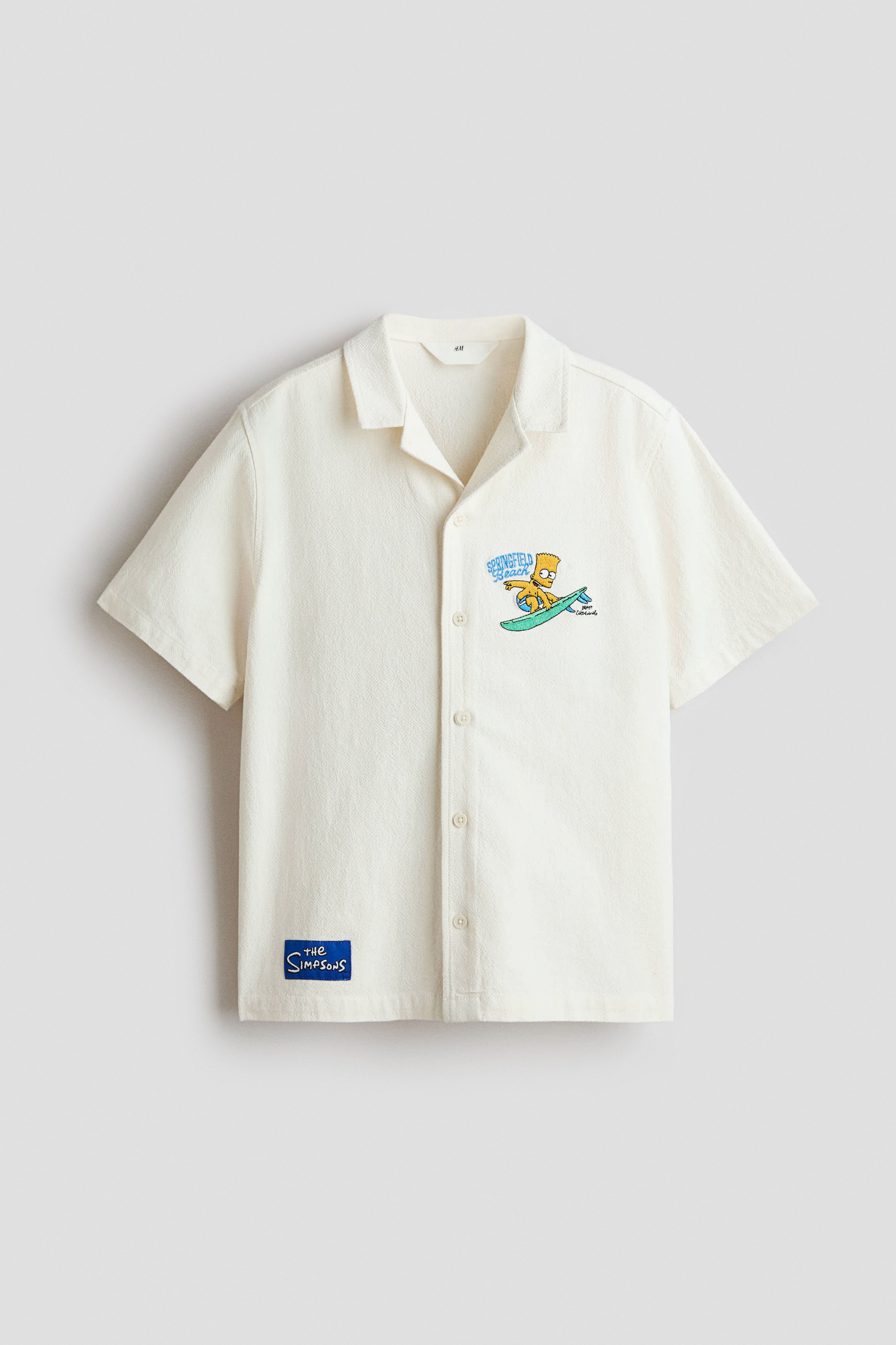 Embroidered-Motif Resort Shirt