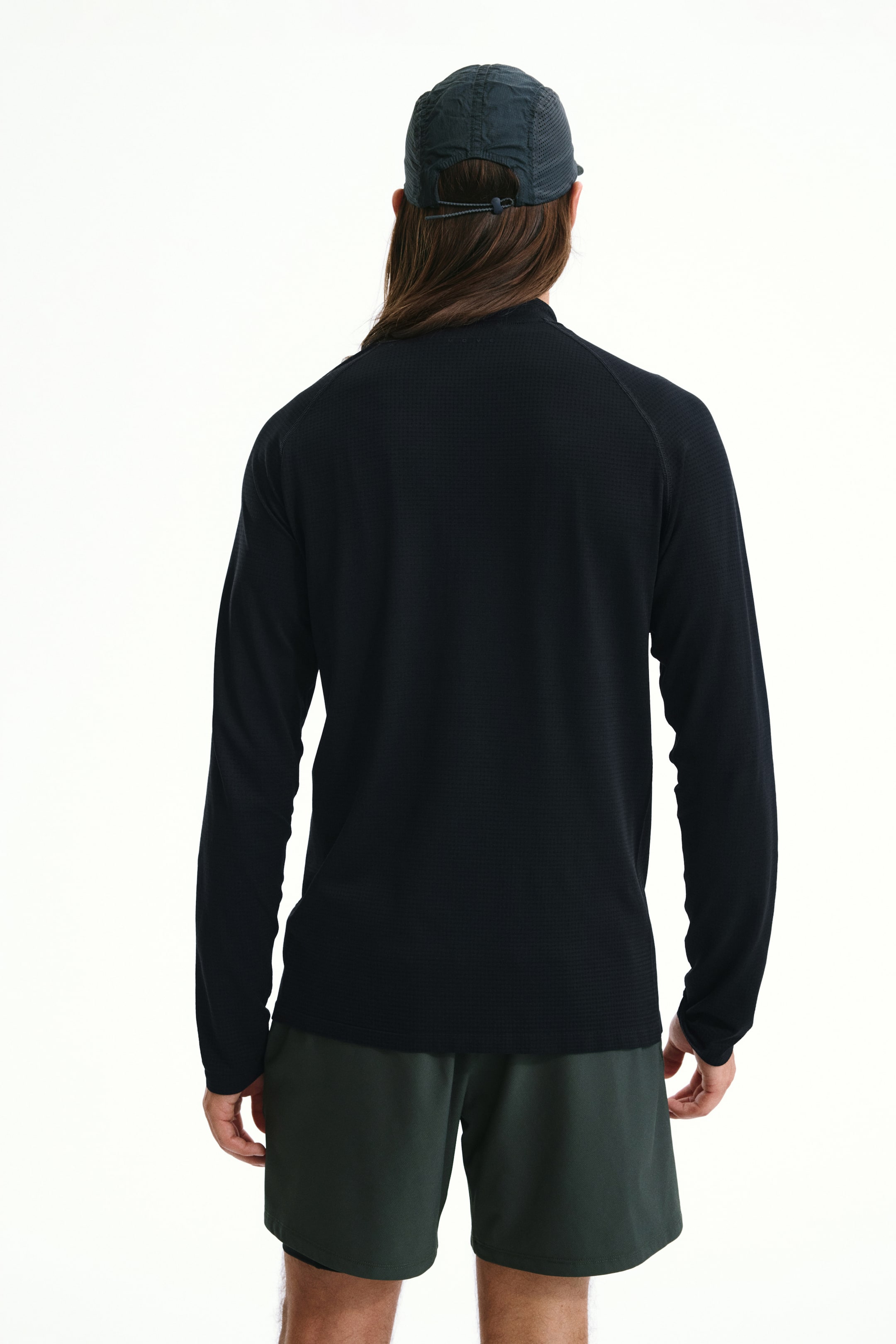 Muscle-Fit Half-Zip Sports Shirt with DryMove™