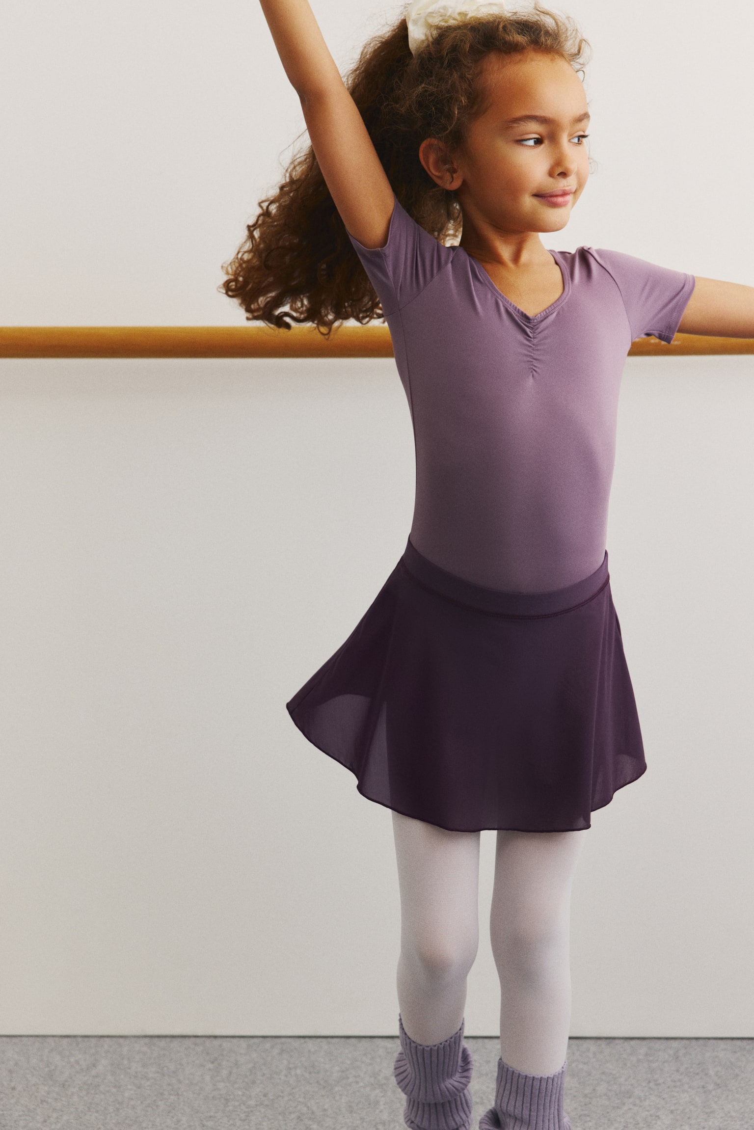 Набір із 2 виробів DryMove™ з трико і спідницею - Приглушений фіолетовий/Світло-рожевий/Чорний/Чорний/Білий - 2