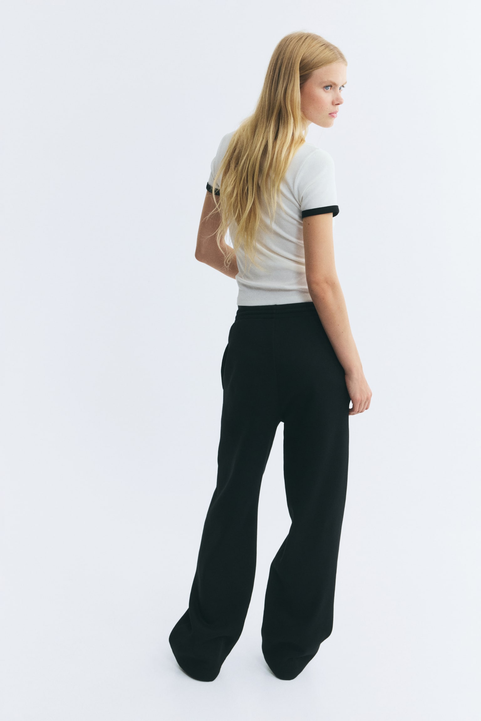 Женские брюки H&M Sweatpants, цвет: Чёрный — фото 4