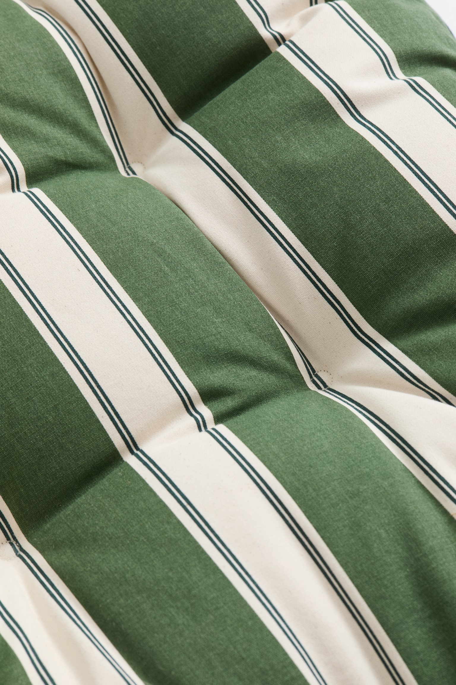 Large outdoor seat cushion - Green/Striped/Light beige/Terracotta/Striped - 3