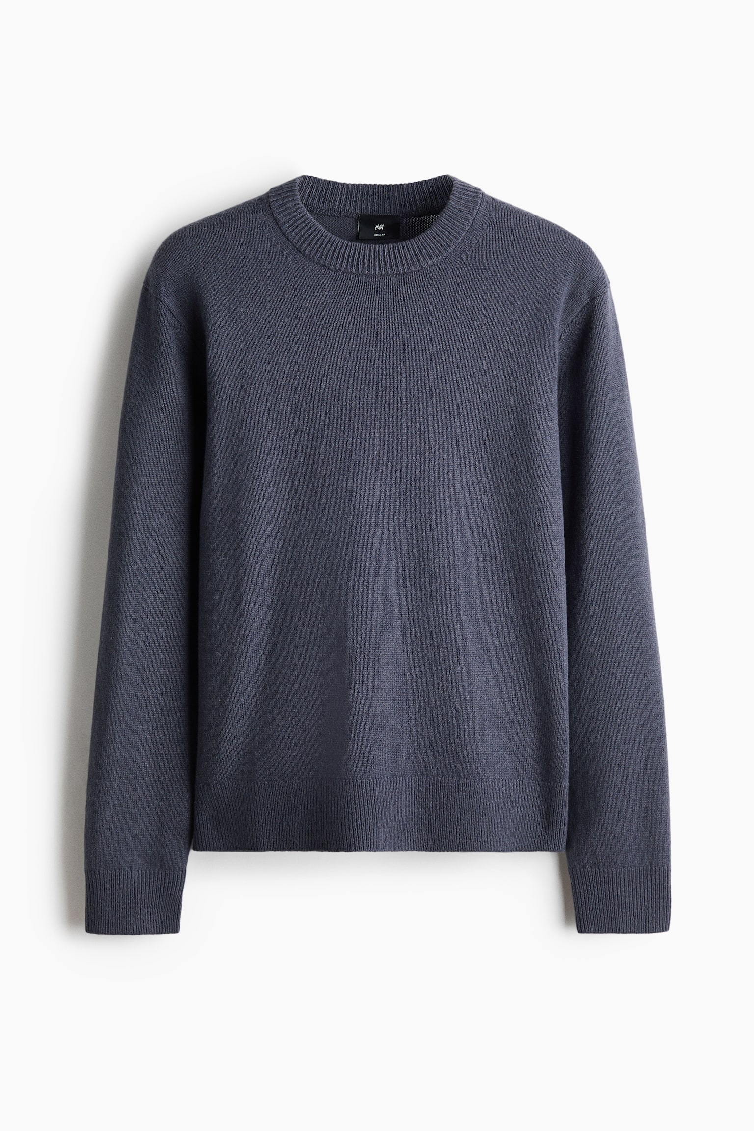 Regular Fit Wool jumper - Himmeänsininen/Harmaanruskea/Himmeänvihreä/Tummanruskea - 1