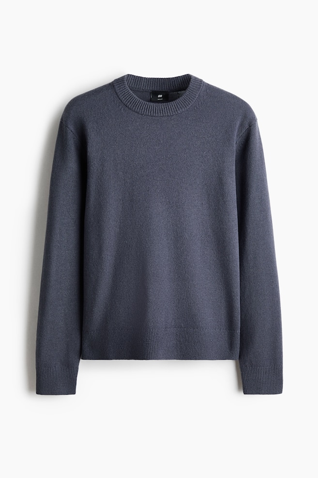 Regular Fit Wool jumper - Dusty blue/Dark brown/Mole/Dusty green - 1