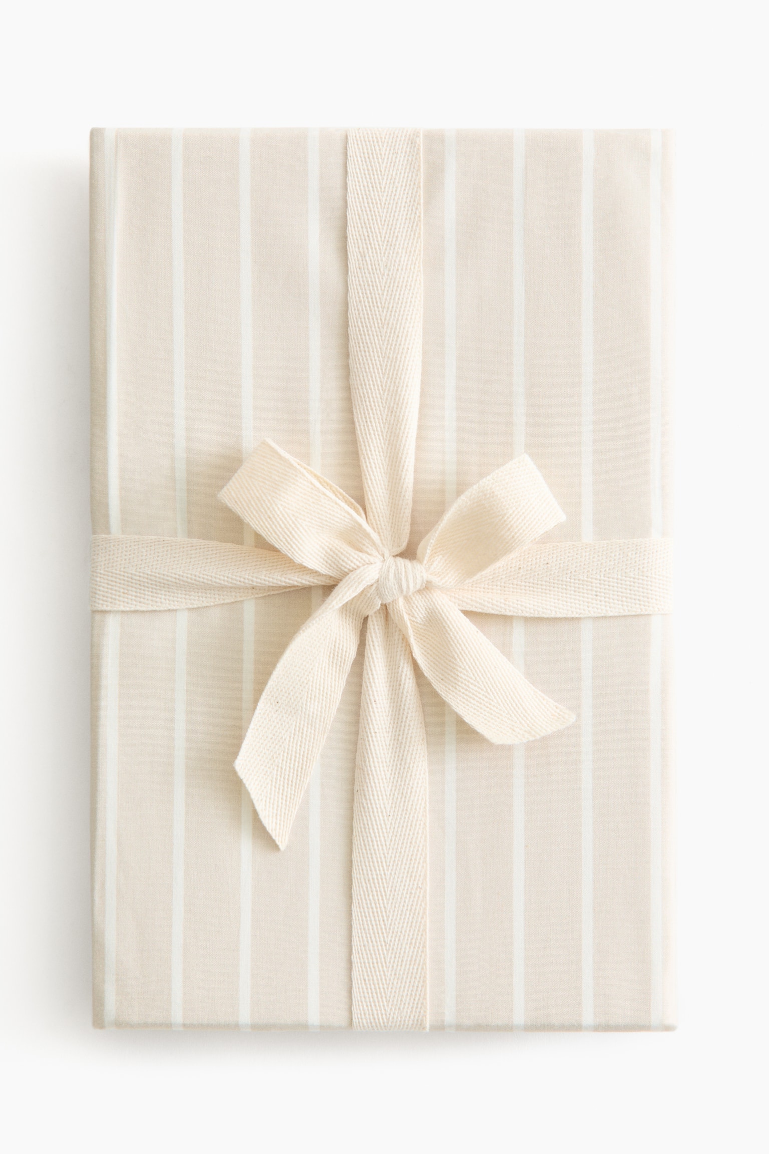 Set copripiumino per culla in percalle - Light beige/Striped/Rosa chiaro/righe - 3