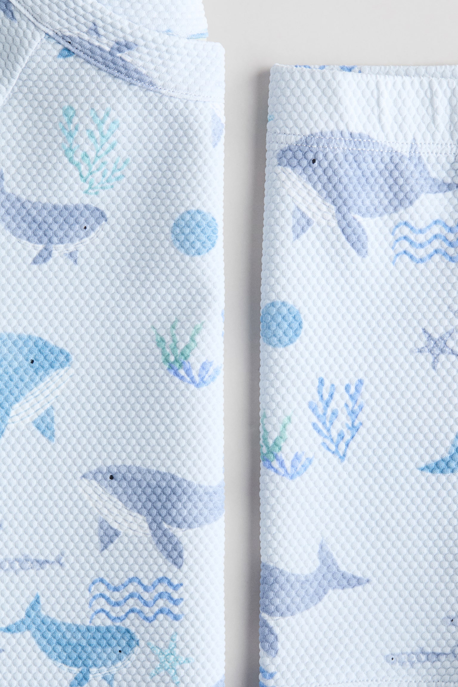 Set da mare UPF 50 - Azzurro/animali marini/Azzurro/barche/Rosa polvere - 2