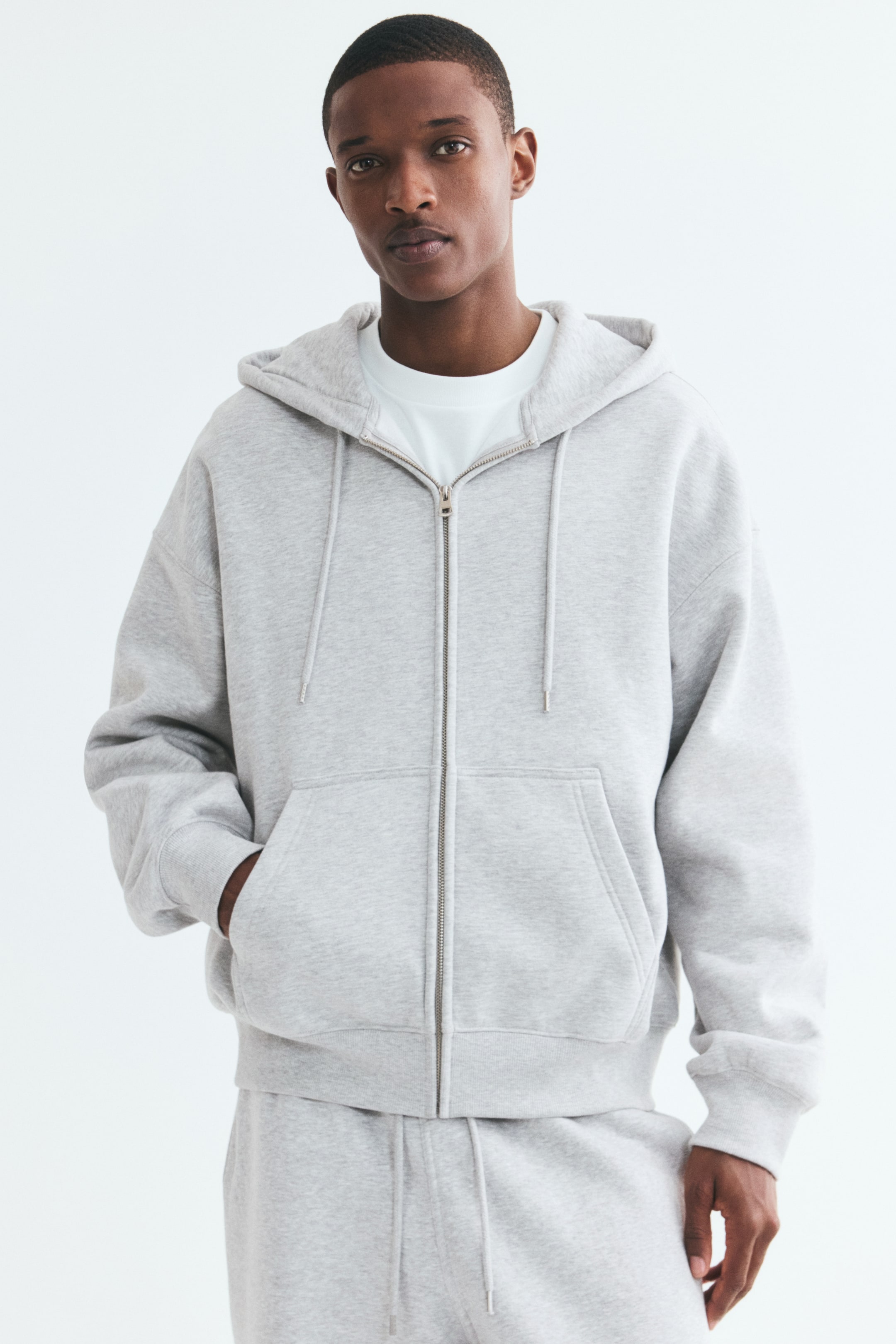 Oversized-Fit Hooded Jacket