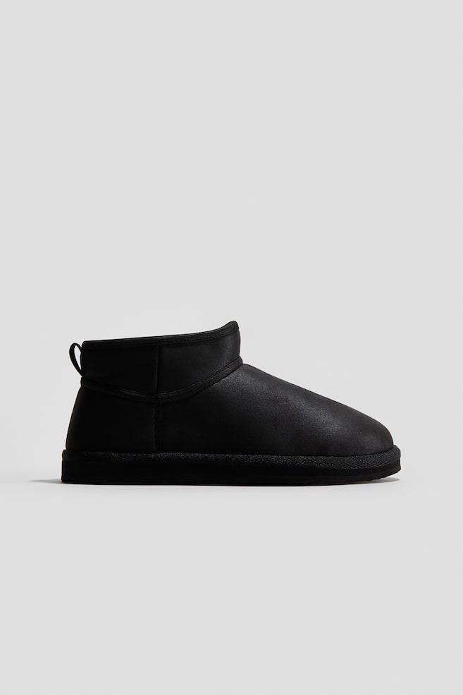 Bottines chaudement doublées - Noir/Beige - 1