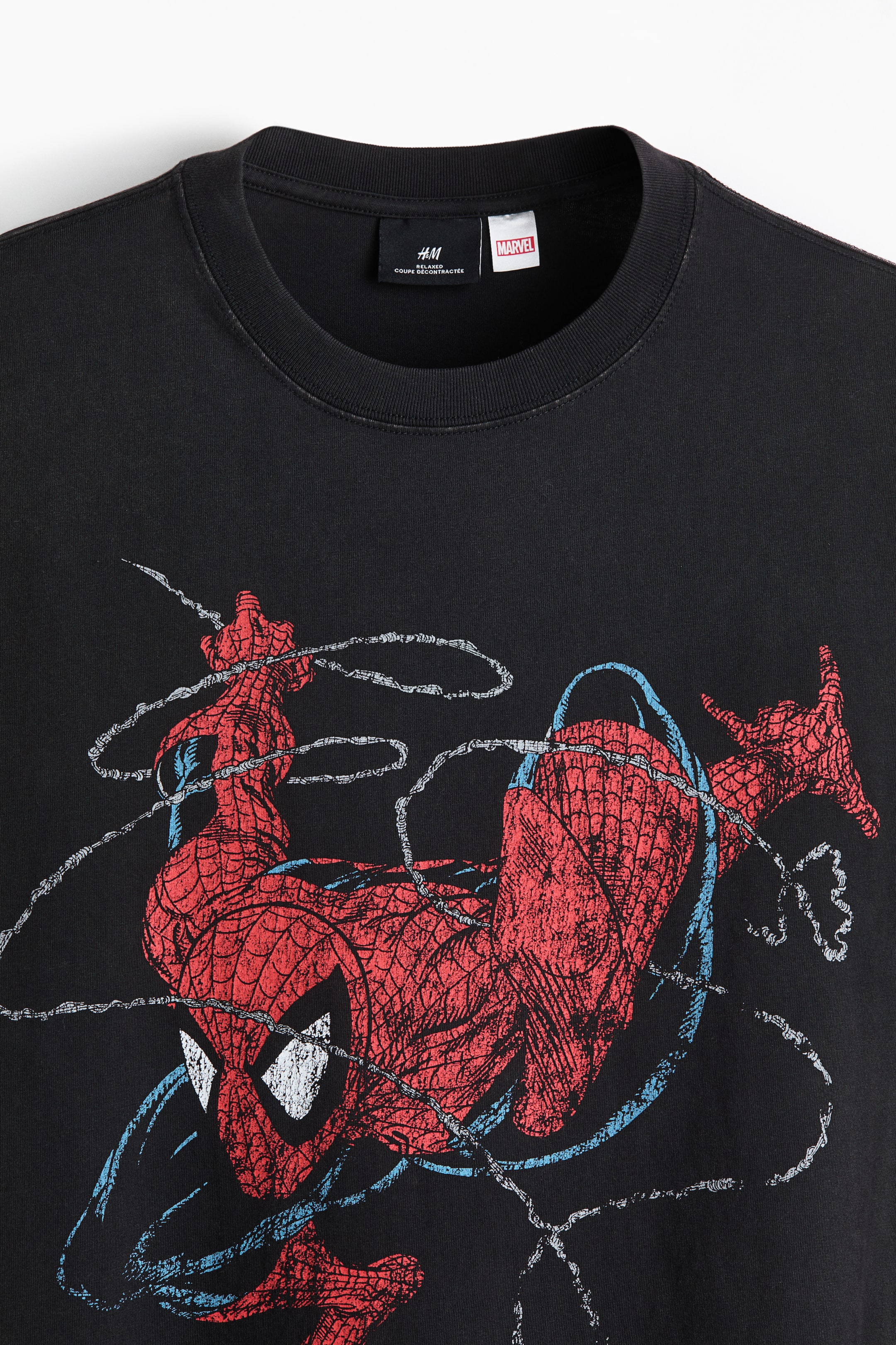 Ampliar la imagen: Playera Loose Fit con diseño - Negro/Spider-Man - Men | H&M MX 6