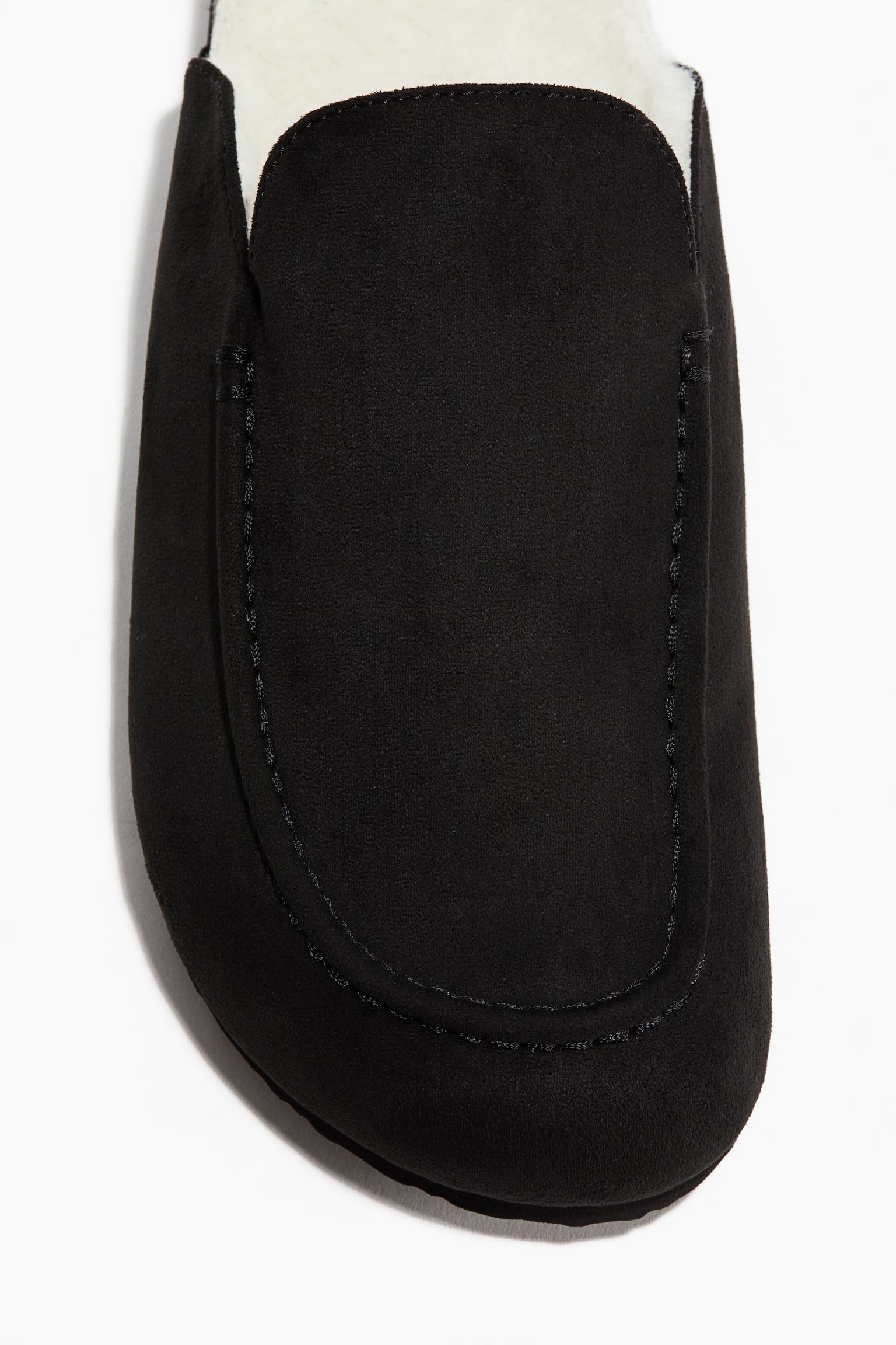 Pile-lined slippers - Black - 3