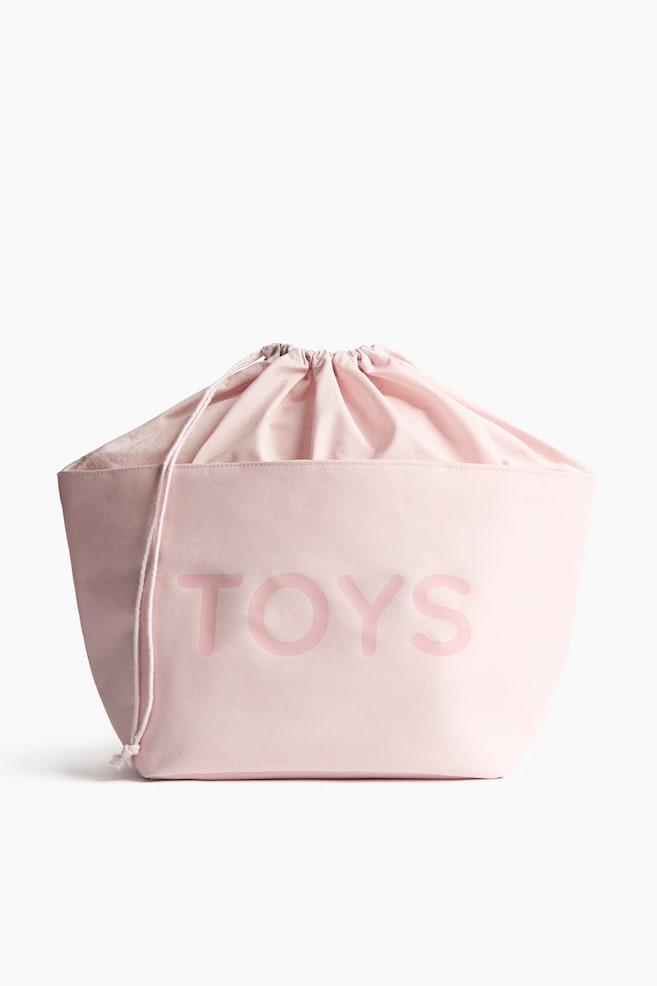 Cesto de arrumação em lona - Rosa claro/Toys/Branco/Azul claro/Toys - 1