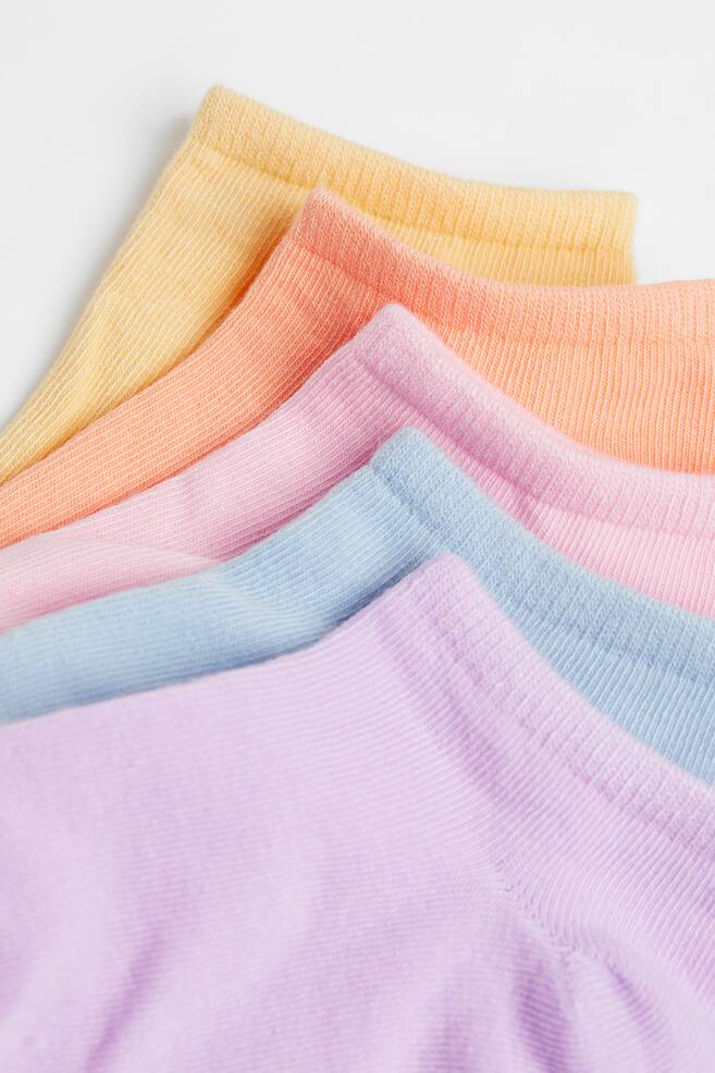 10-pack trainer socks - Light blue/Pastel colours/Black/Pink/Pink/White/Pink/Beige/Grey marl/dc/dc - 2