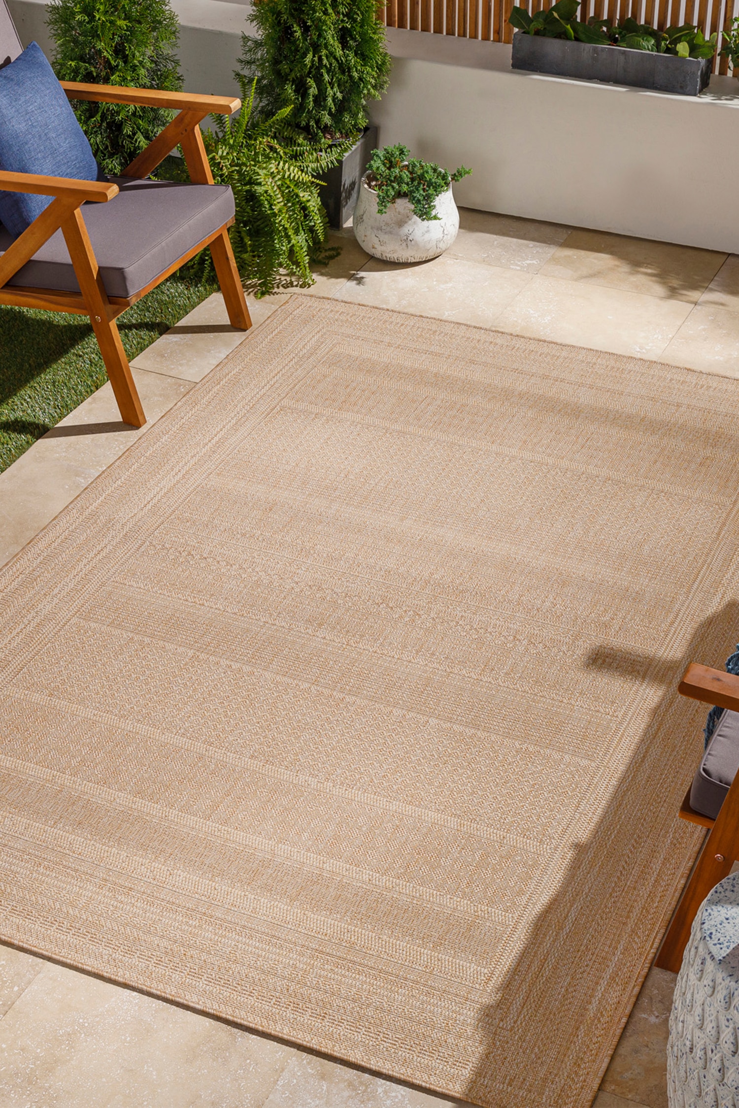 Tuareg In- & Outdoor Global Jute-look Rug - Beige