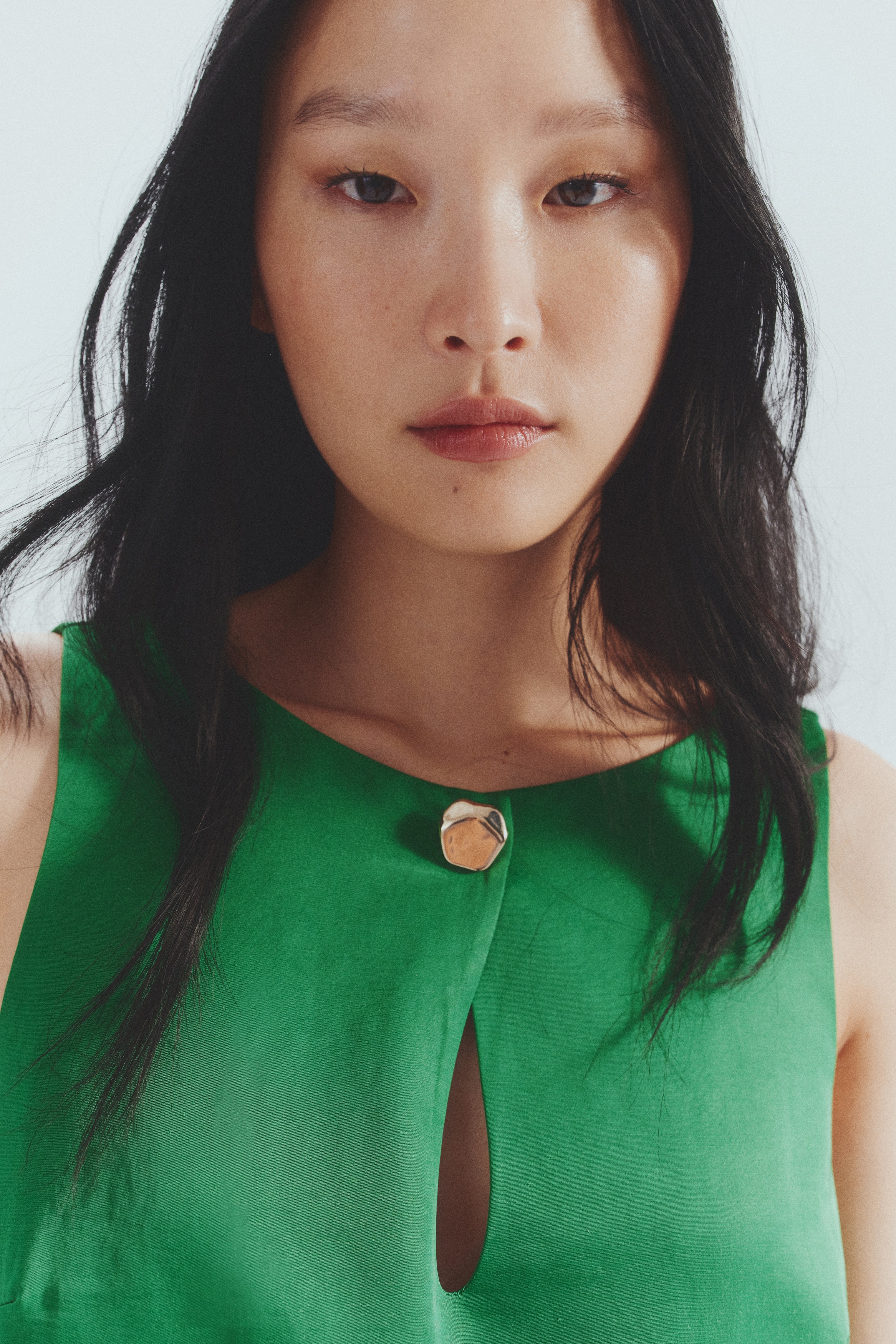 Green Linen Dresses|Mini & Midi|Shirt, Wrap & Shift | H&M
