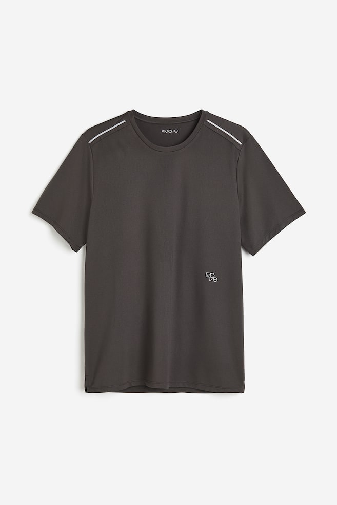 DryMove™ Lauf-T-Shirt - Dunkelgrau/Weiß - 2