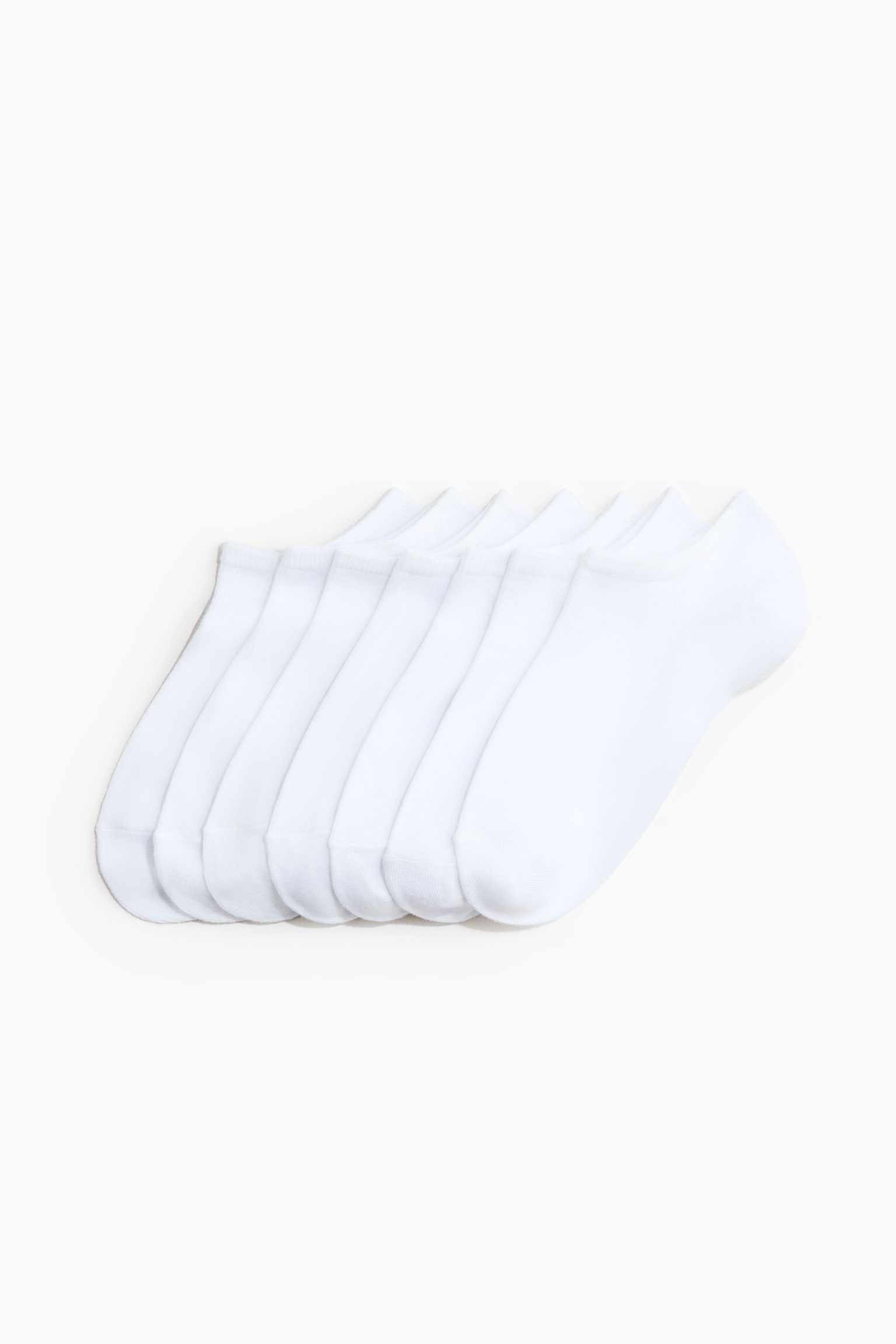 7-pack trainer socks-White - 3