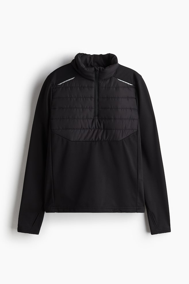 Warming football top with ThermoMove™ - Black/Navy blue - 1