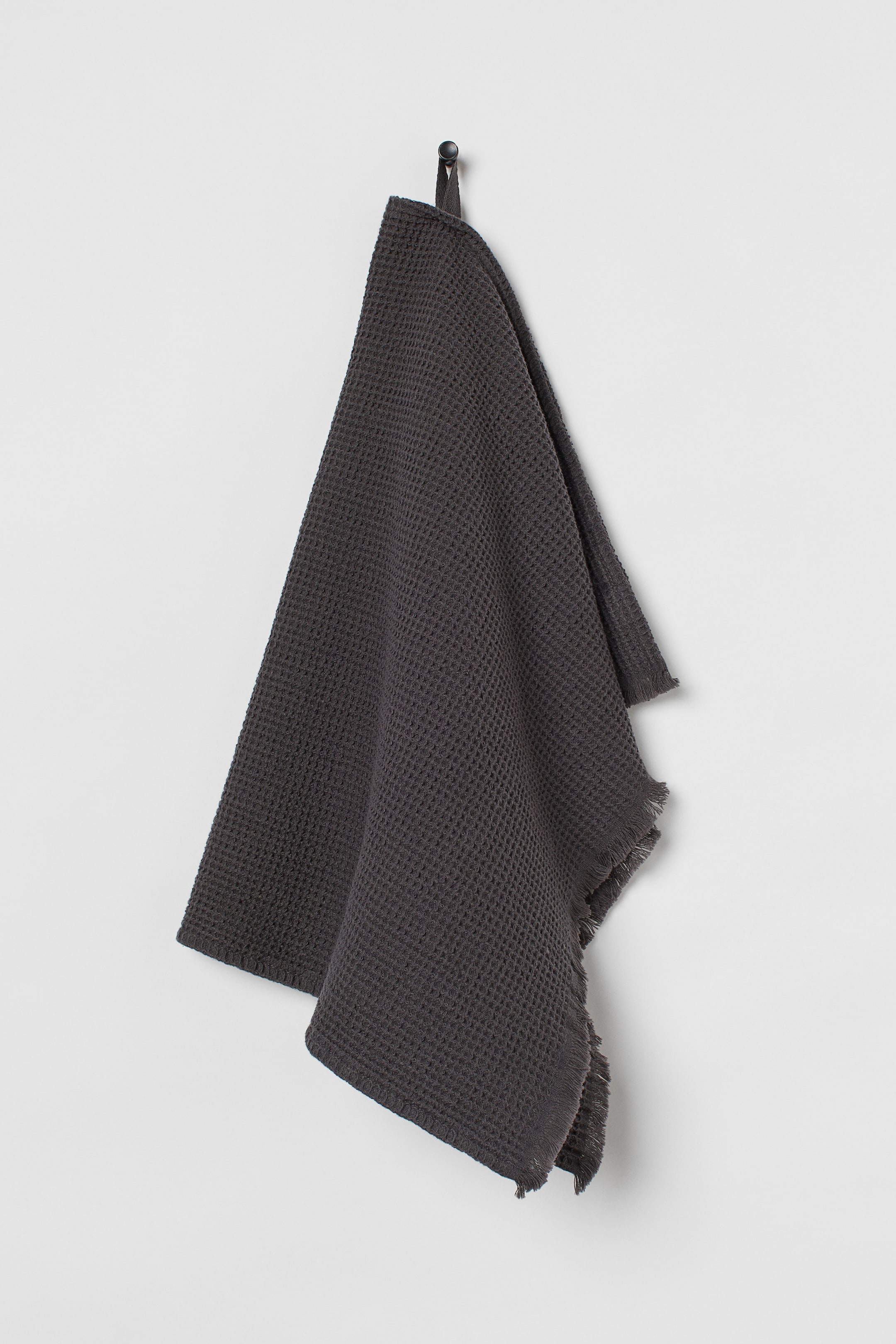 View larger image: Waffled hand towel - Anthracite grey - Home All | H&M IN 1