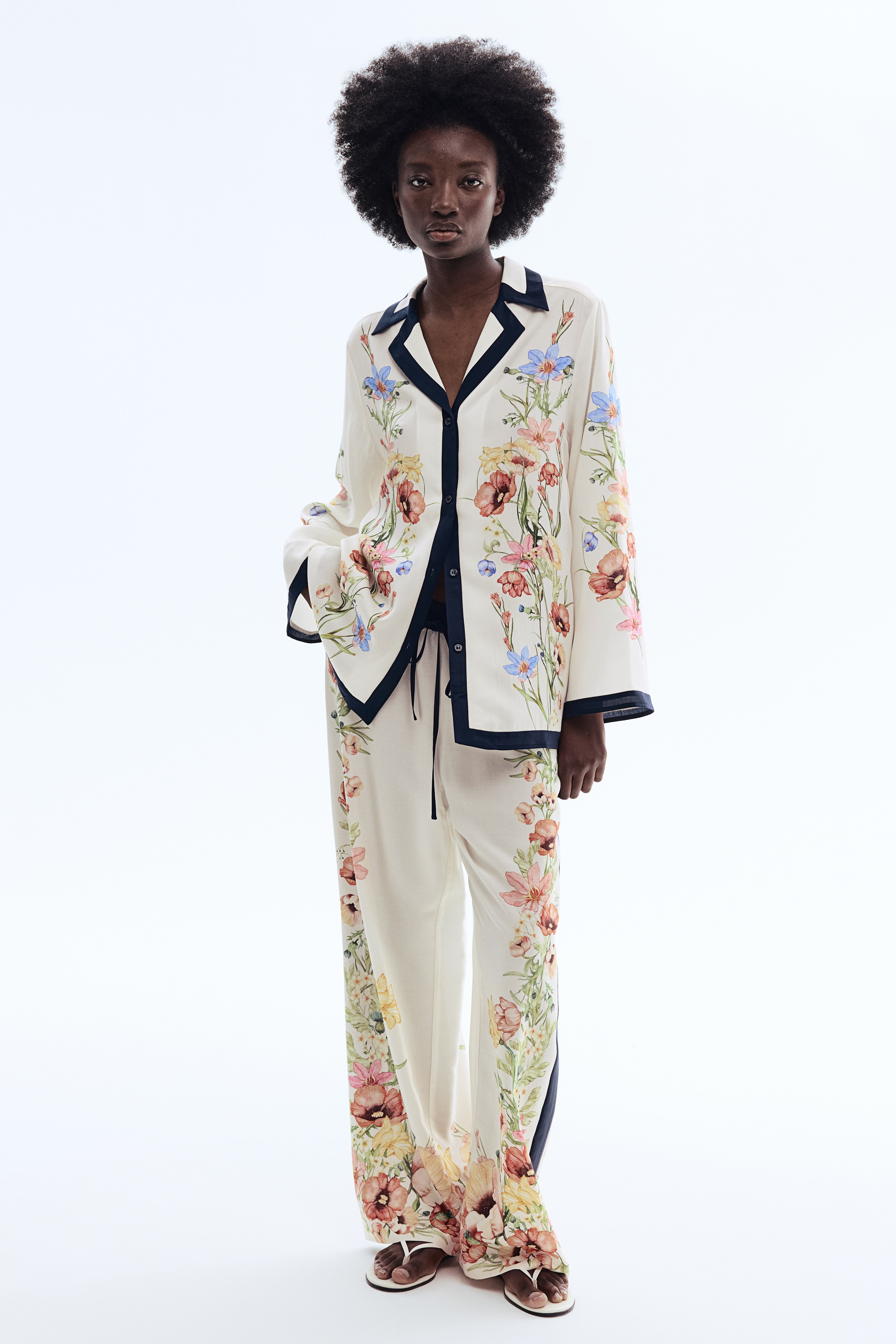 Printed lyocell resort shirt