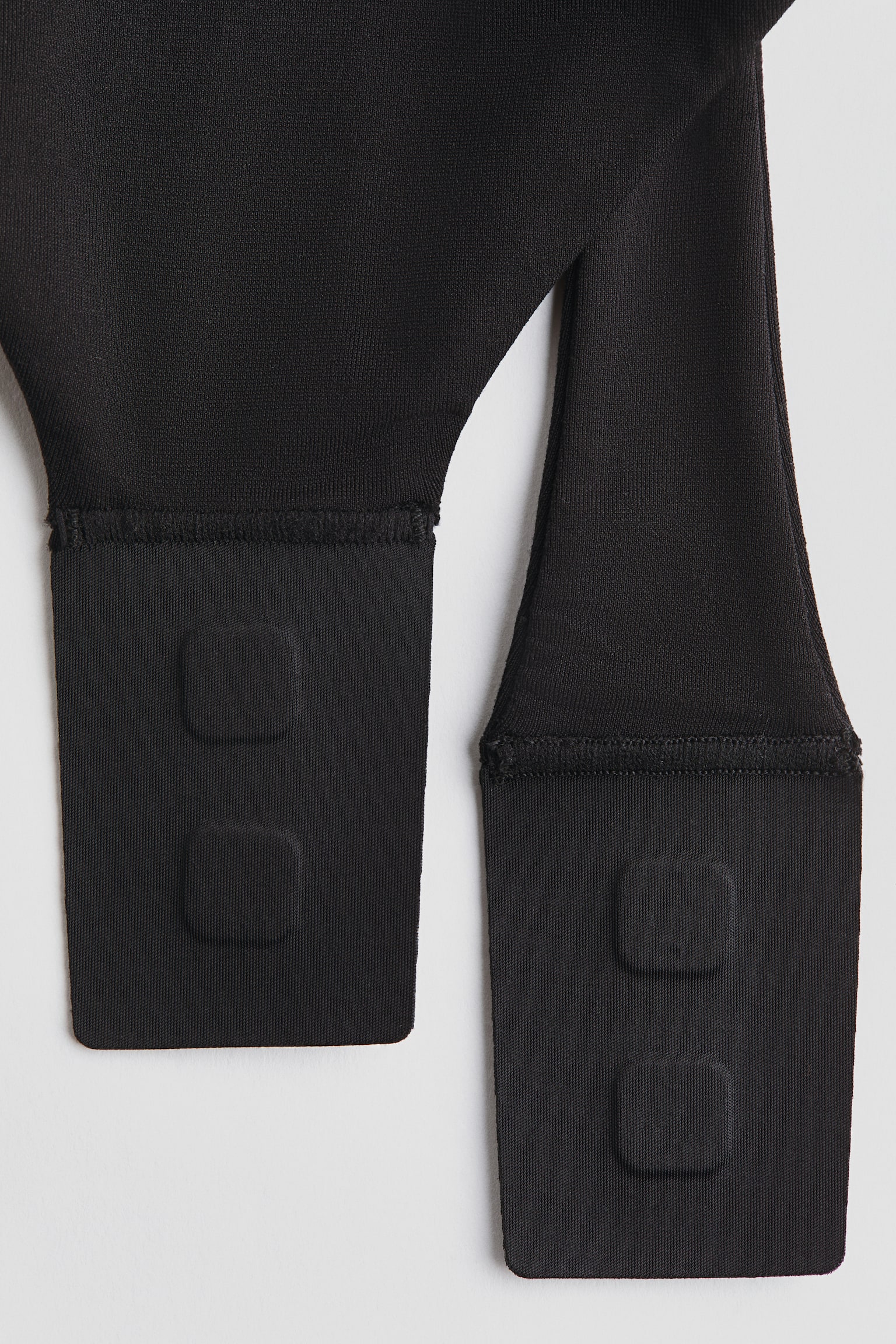 Sculpting Long-sleeved thong body - Black/Light dusty pink - 8