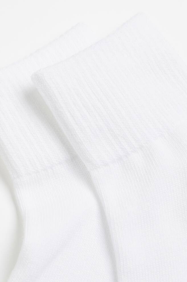 2-pack DryMove™ sports socks - White/Grey marl - 2