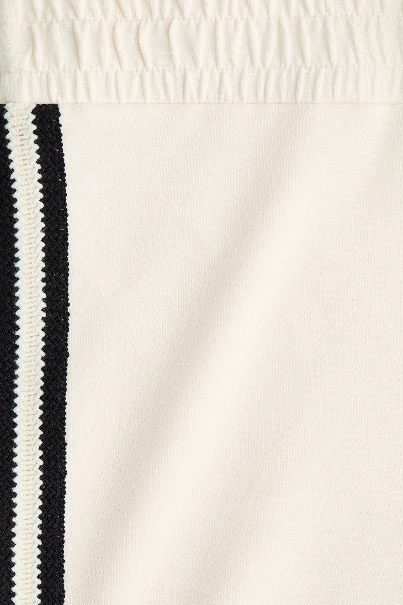 מכנסי סקובה עם גומי - קרם/כחול נייבי - 4