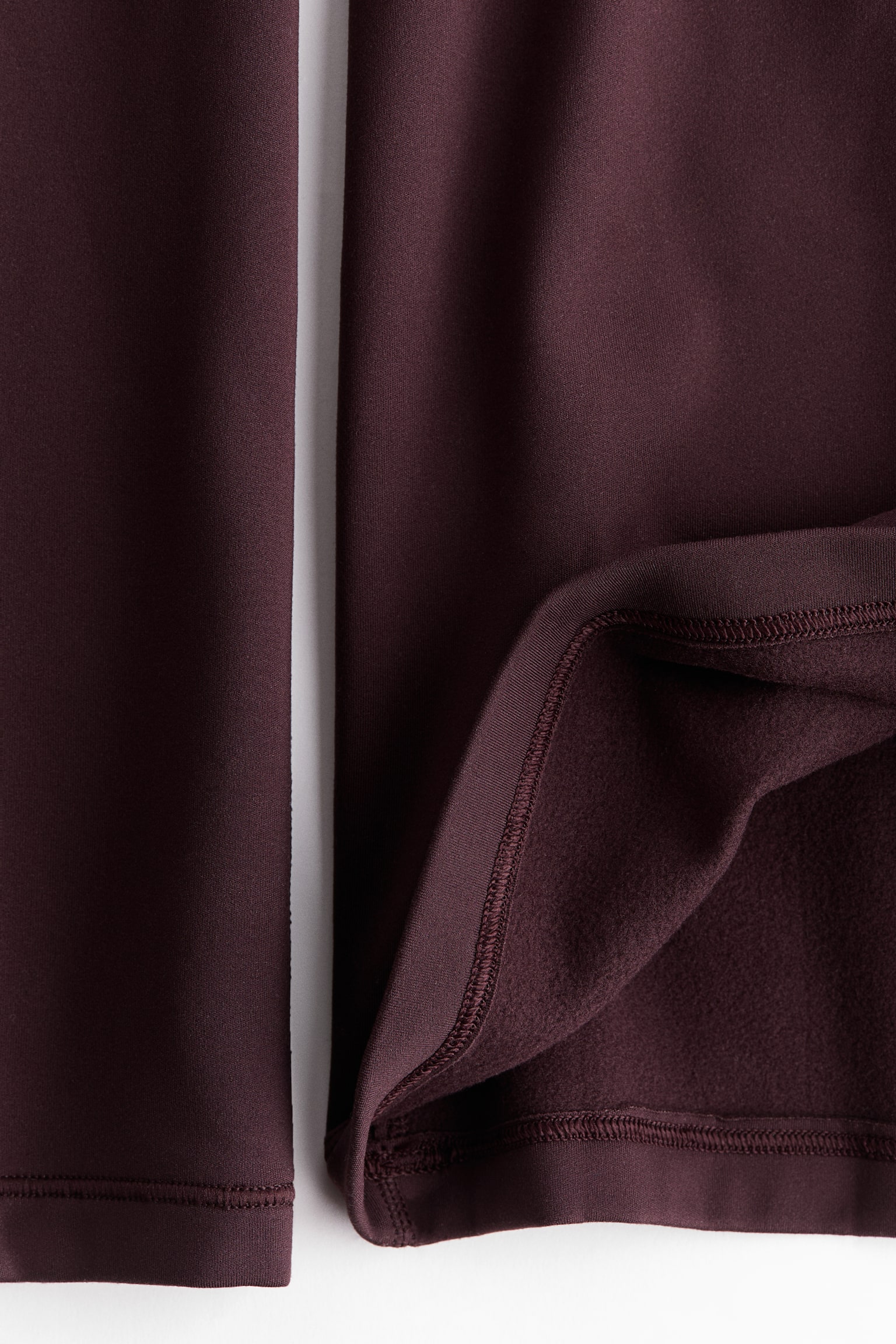 מכנסי טייץ ספורט מתרחבים מפליז SoftMove™‎ - שזיף שוקולד/חום חם/שחור - 3