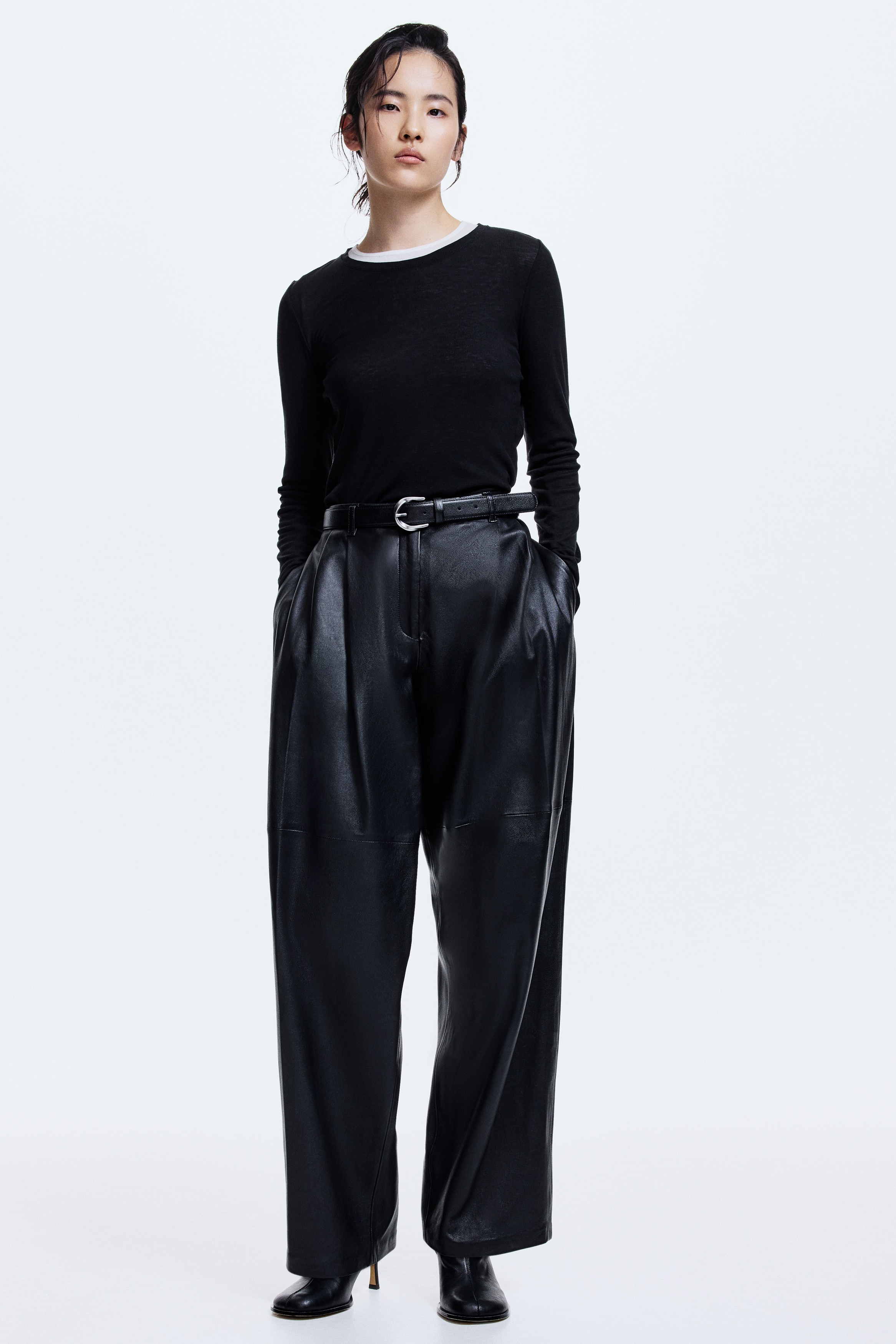 Wool-blend top