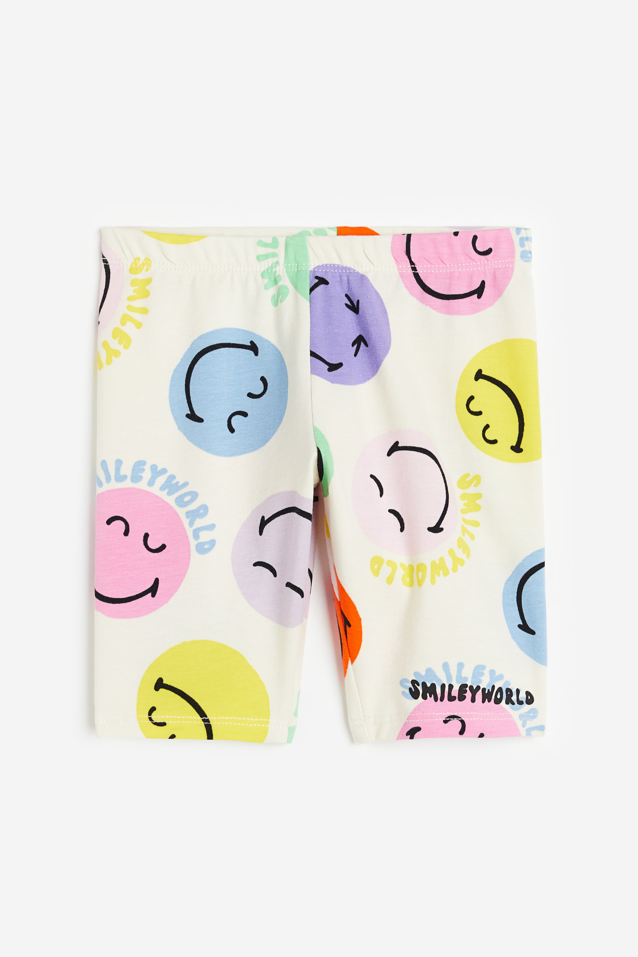 Xem ảnh lớn hơn: Quần short đạp xe in hình - Màu trắng/SmileyWorld® - Kids | H&M VN 1
