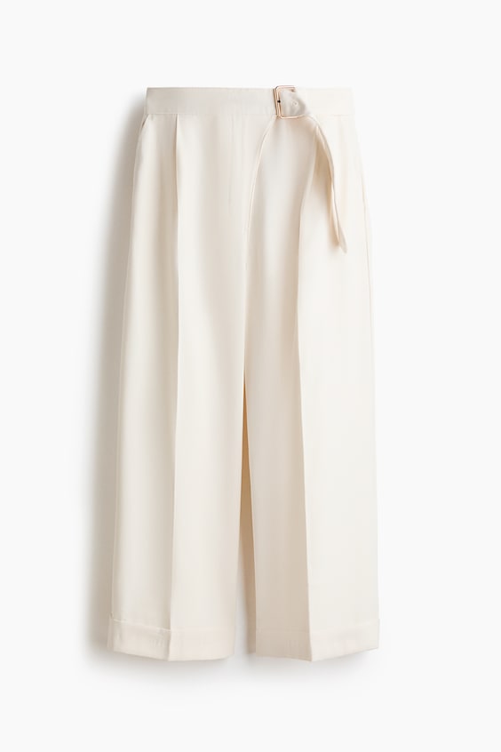Женские брюки H&M Straight-Leg Pants with Belt