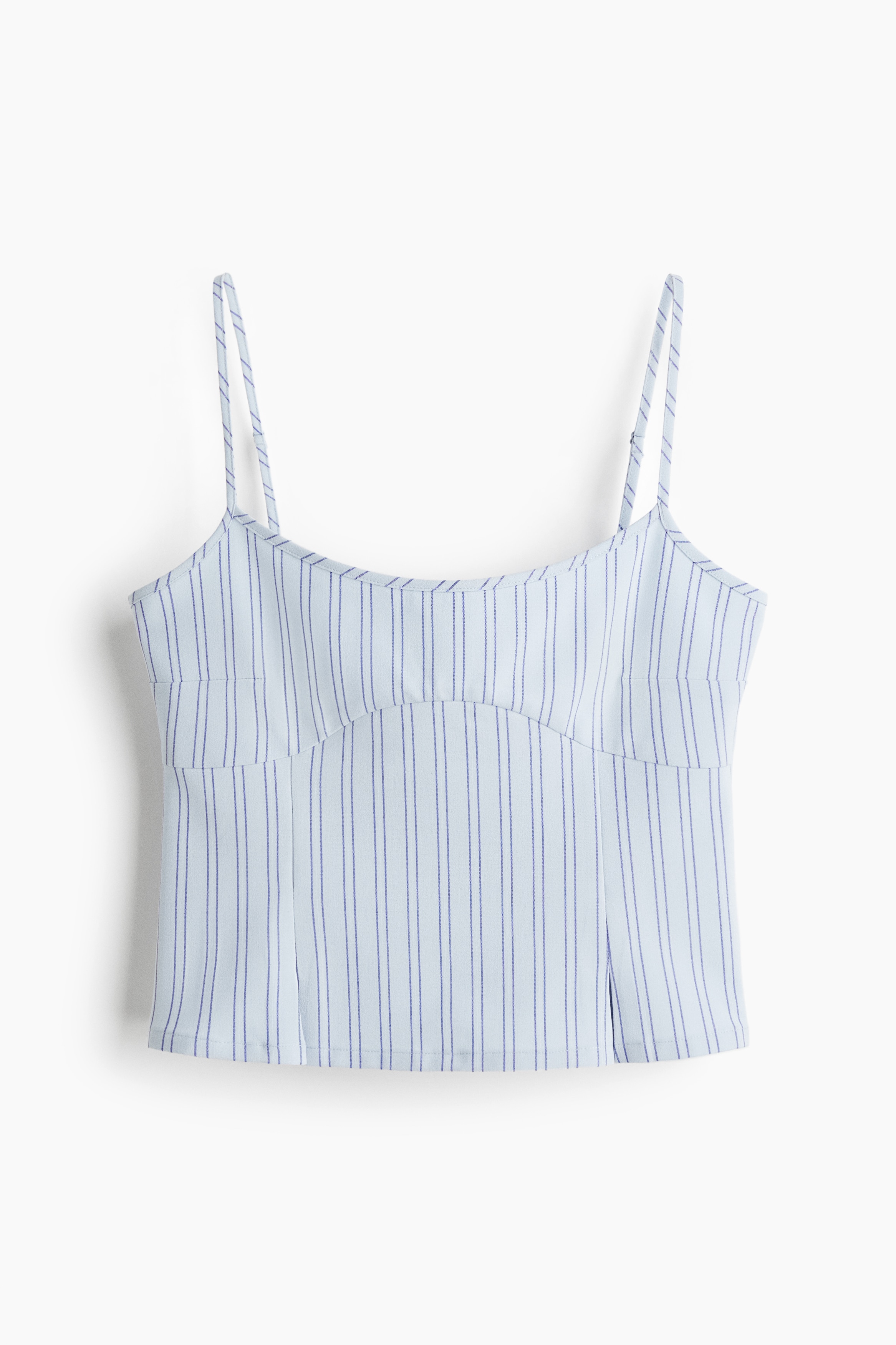 Strappy top - Light blue/Striped/Grey/Black
