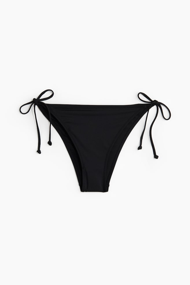 Tie tanga bikini bottoms - Black/Black/White patterned/White/Green patterned/Black/White - 1
