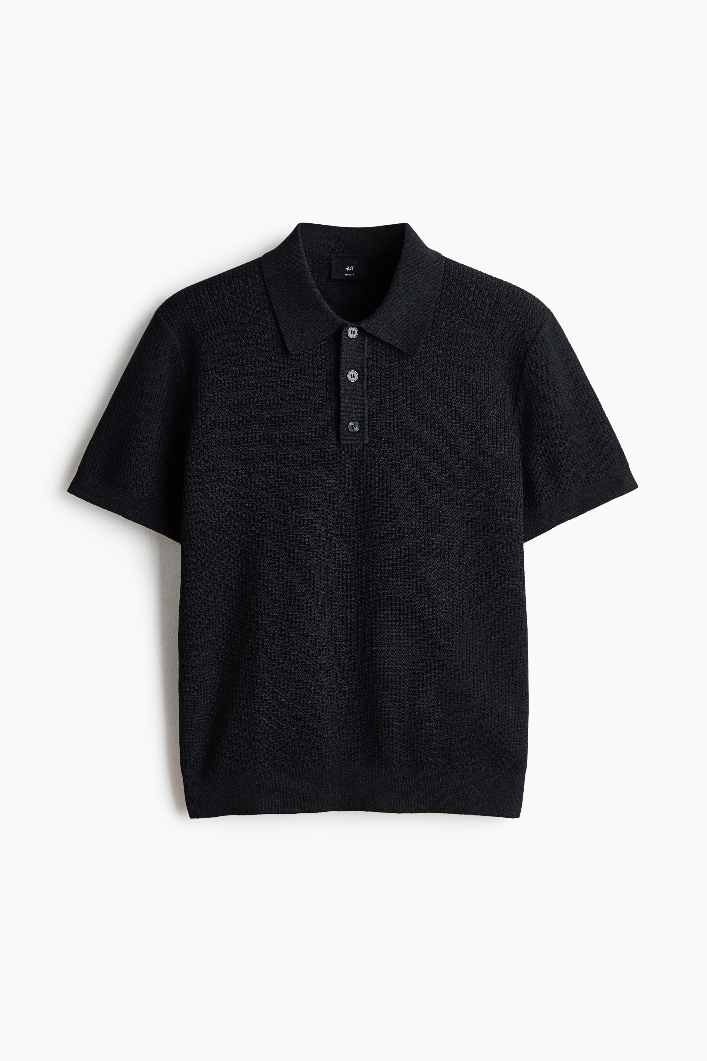 Polo classique en maille - Marine/Crème