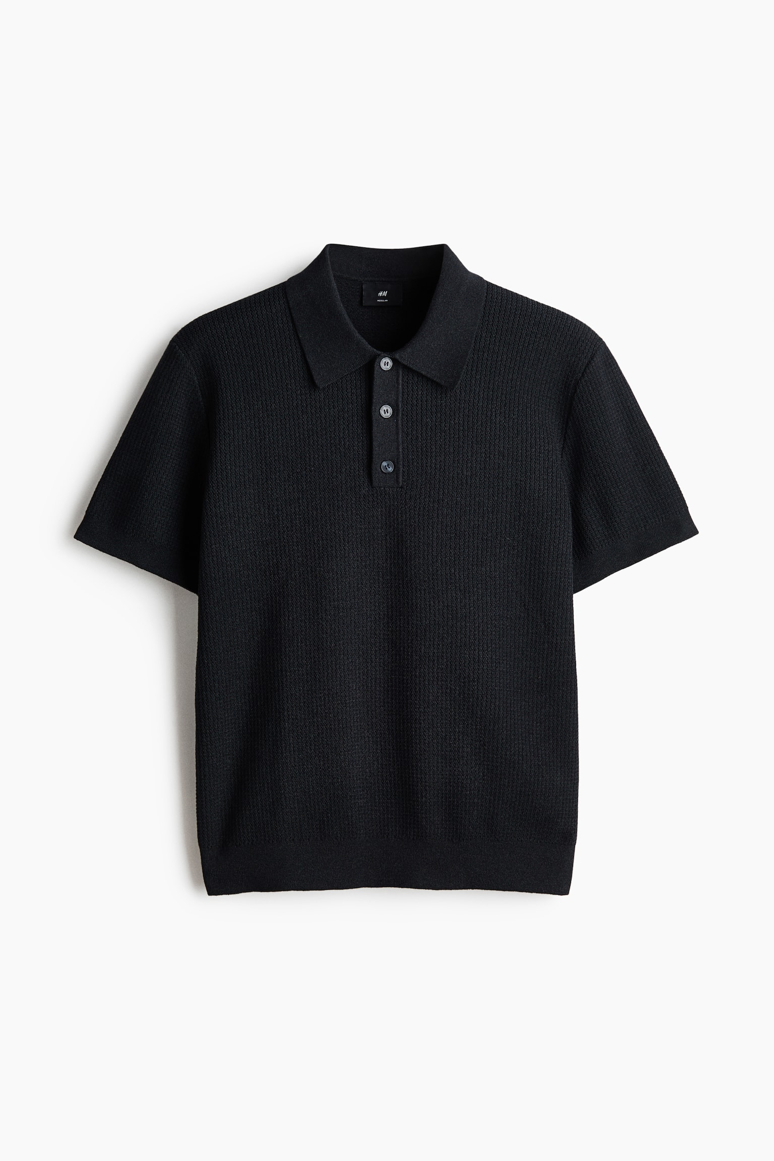 Pletena polo majica Regular Fit - Teget/Krem/Sivi lapor - 1