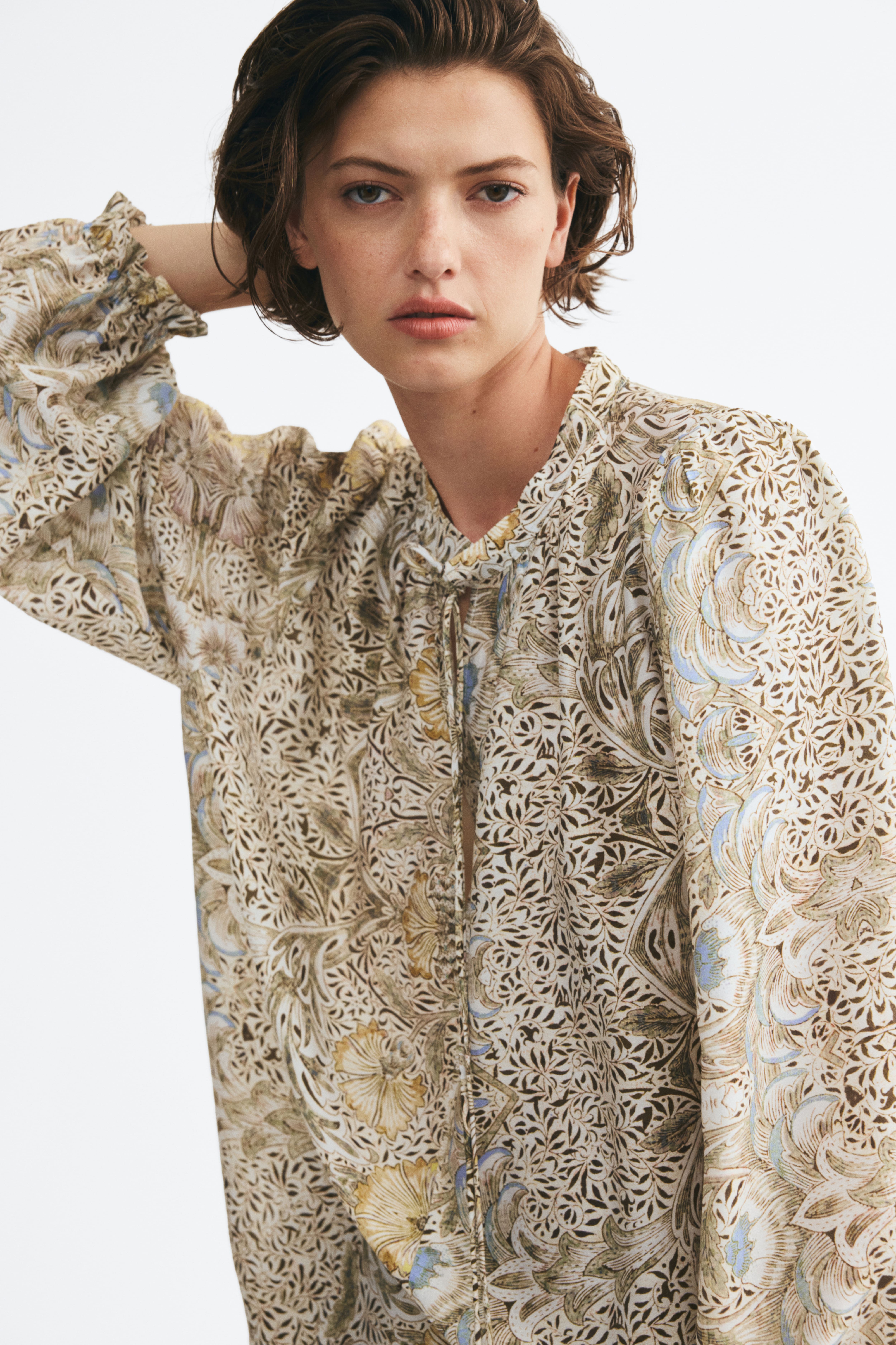 Tie-Detail Blouse