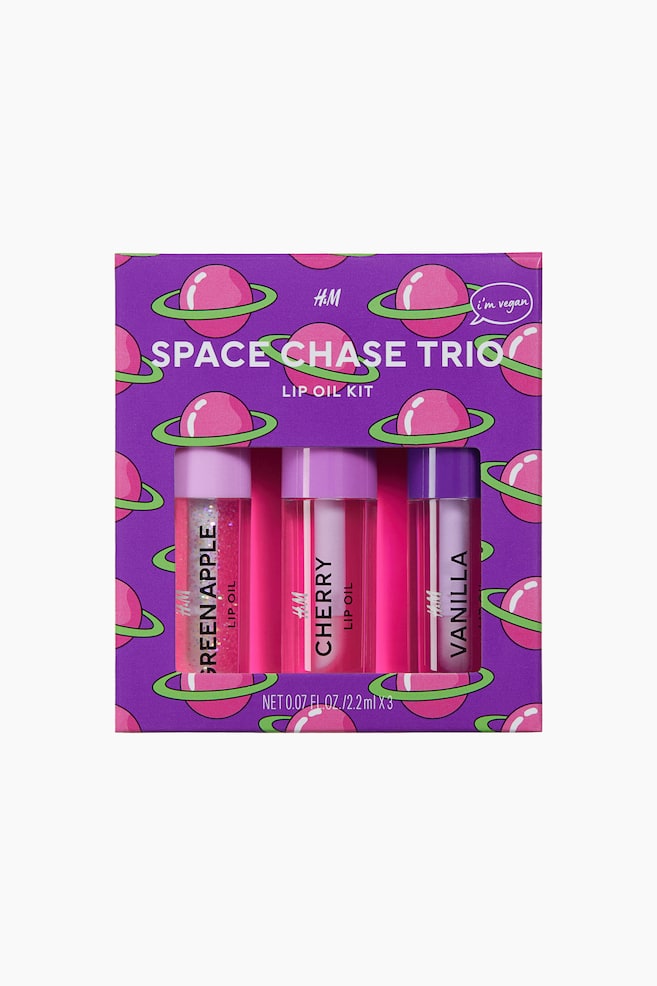 Kit de 3 óleos para os lábios - Lilás - 1