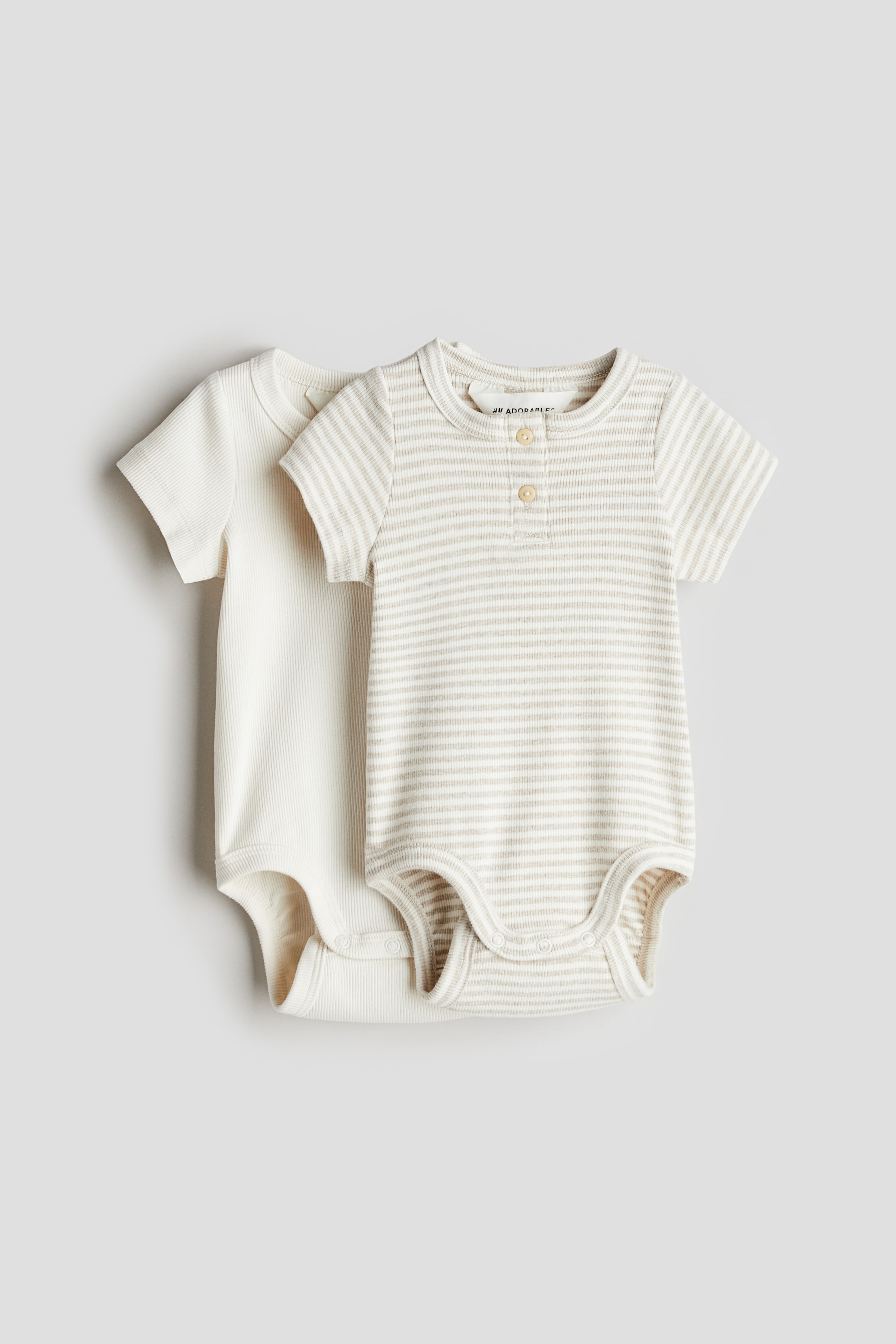 2-pack Henley Bodysuits