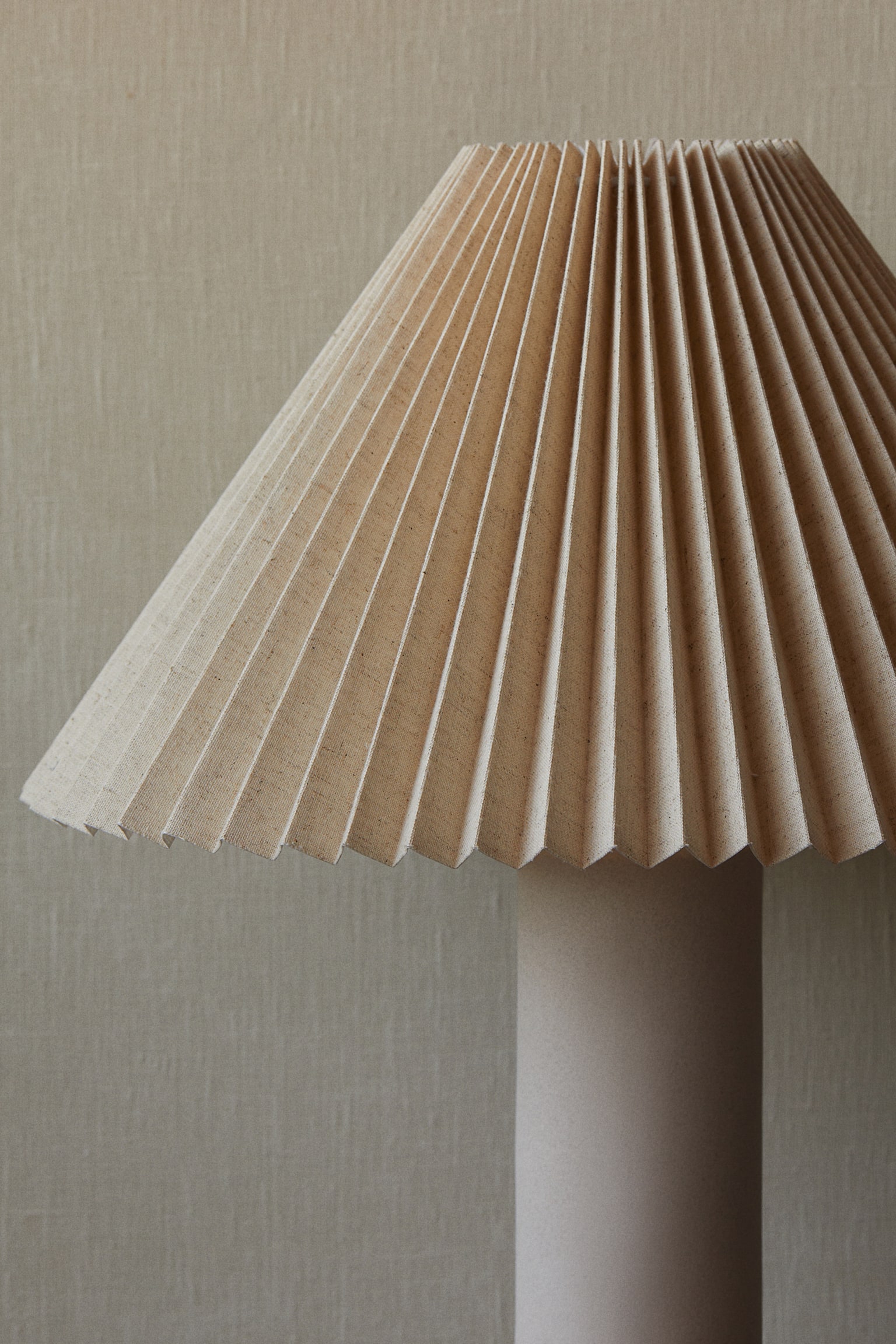 Pleated lampshade - Light beige/White/Dark beige - 2