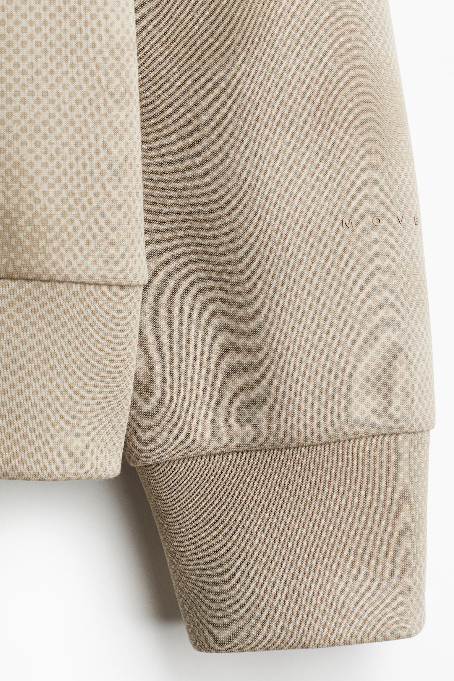 Oversized Fit Sport hoodie with DryMove™ - Beige/Patterned/Dark pink - 3