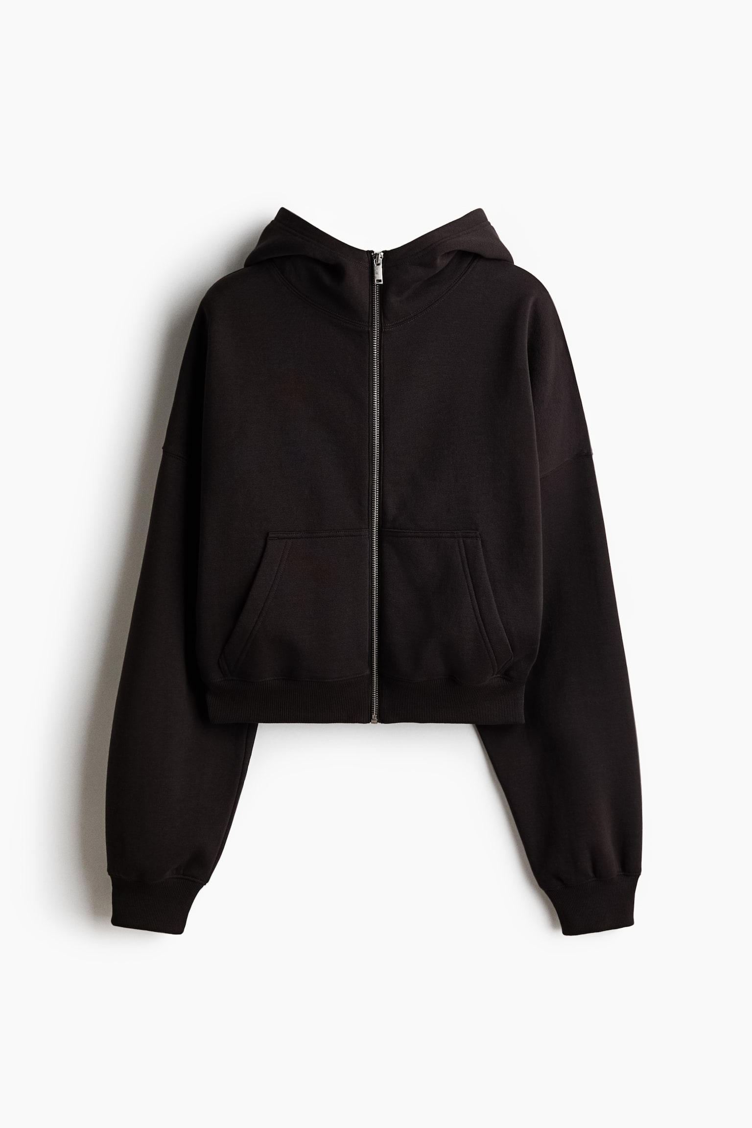 Hooded Jacket - Black/Brown - 1