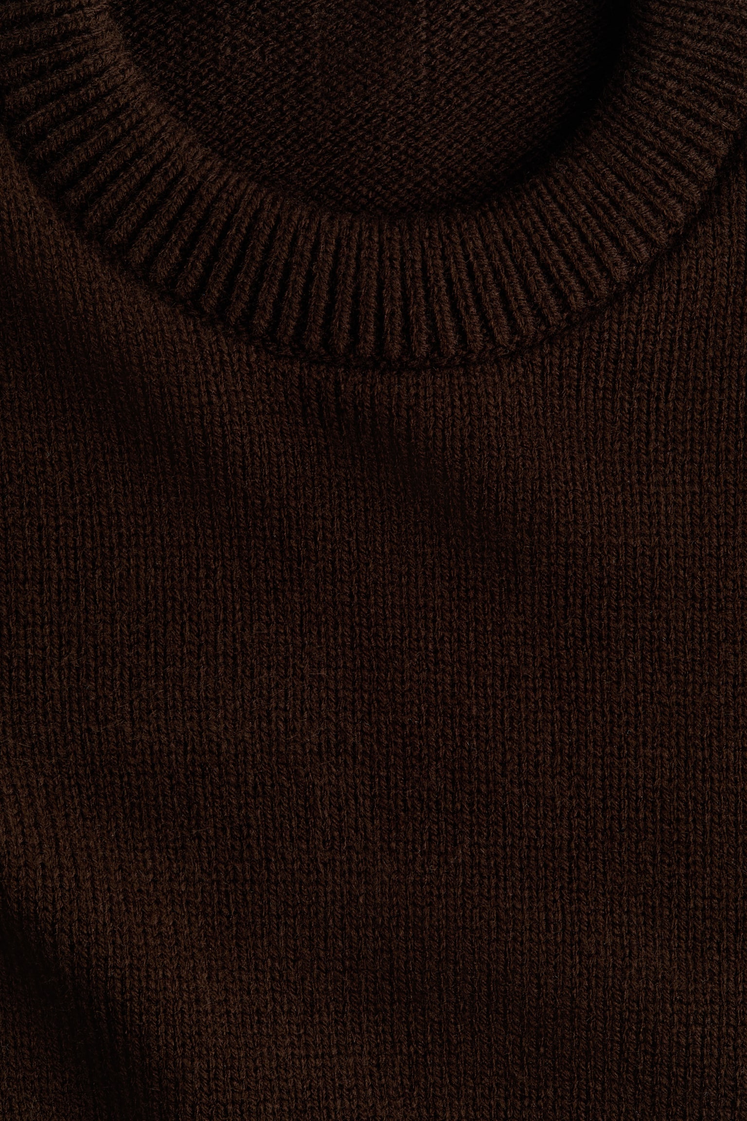 Jumper with scarf - Dark brown - 4