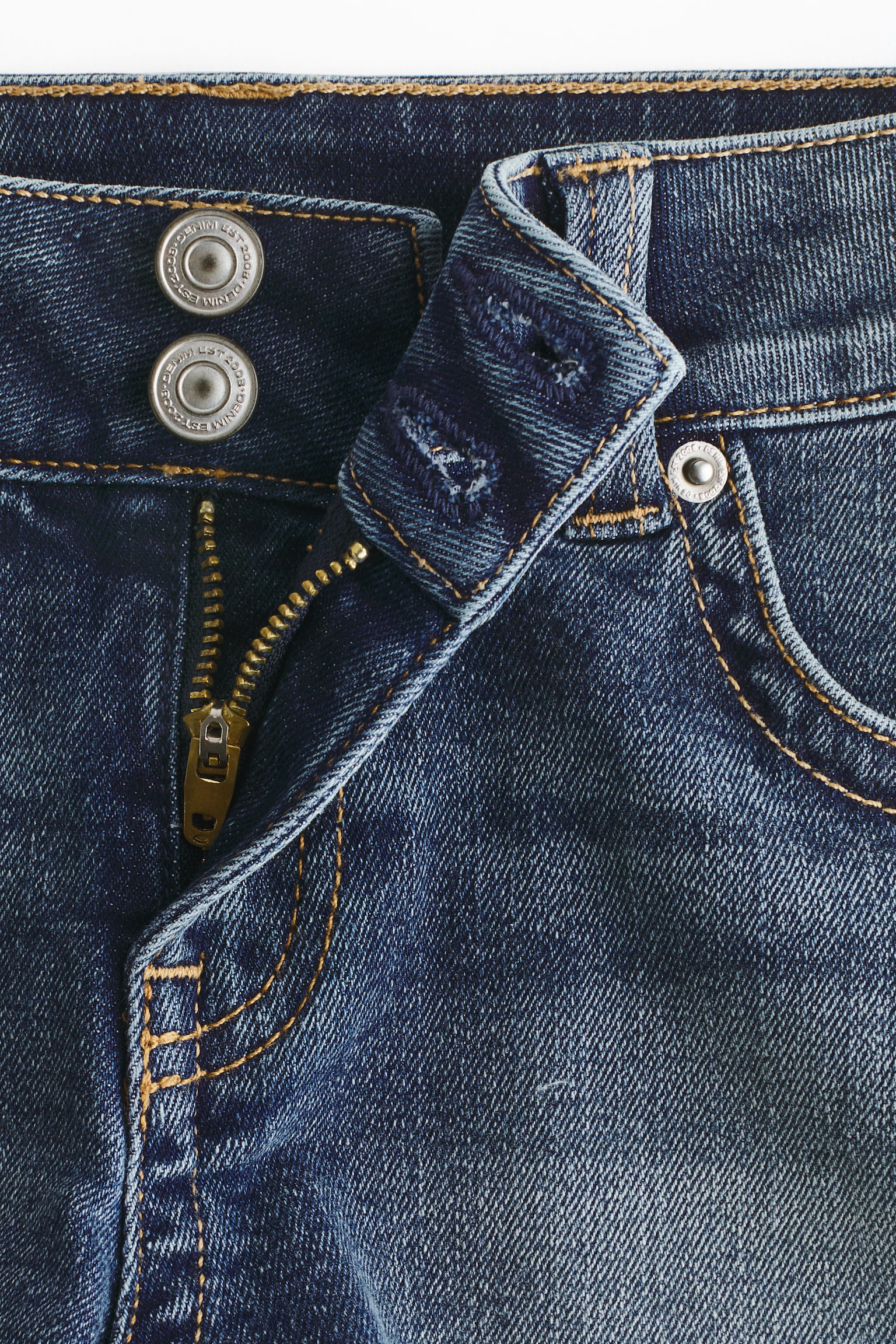 Женские шорты H&M Low-Waist Mini Denim Shorts, цвет: Джинсовый синий — фото 2