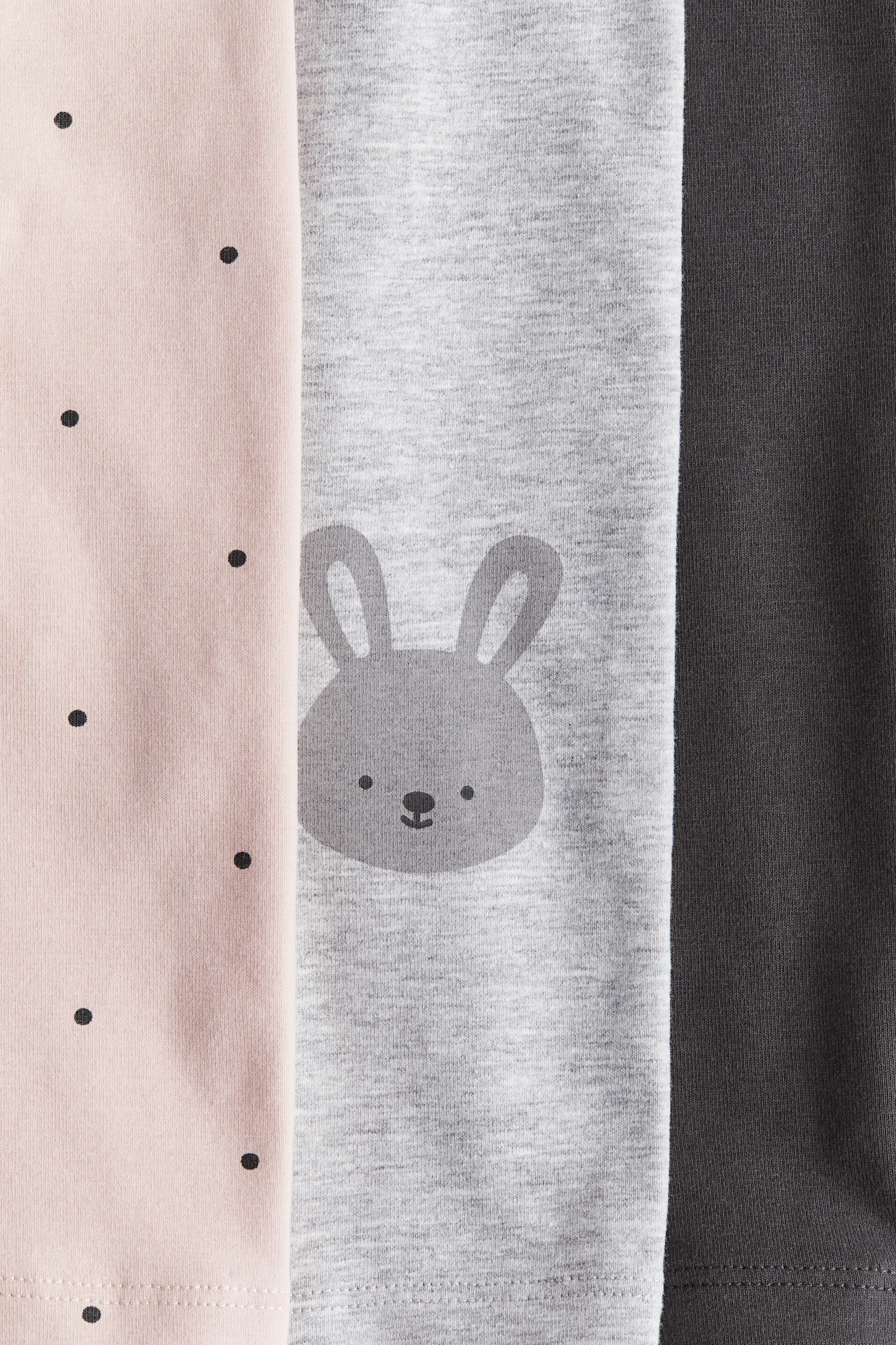 Детские леггинсы H&M 3-pack Cotton, цвет: Тёмный серый — фото 2