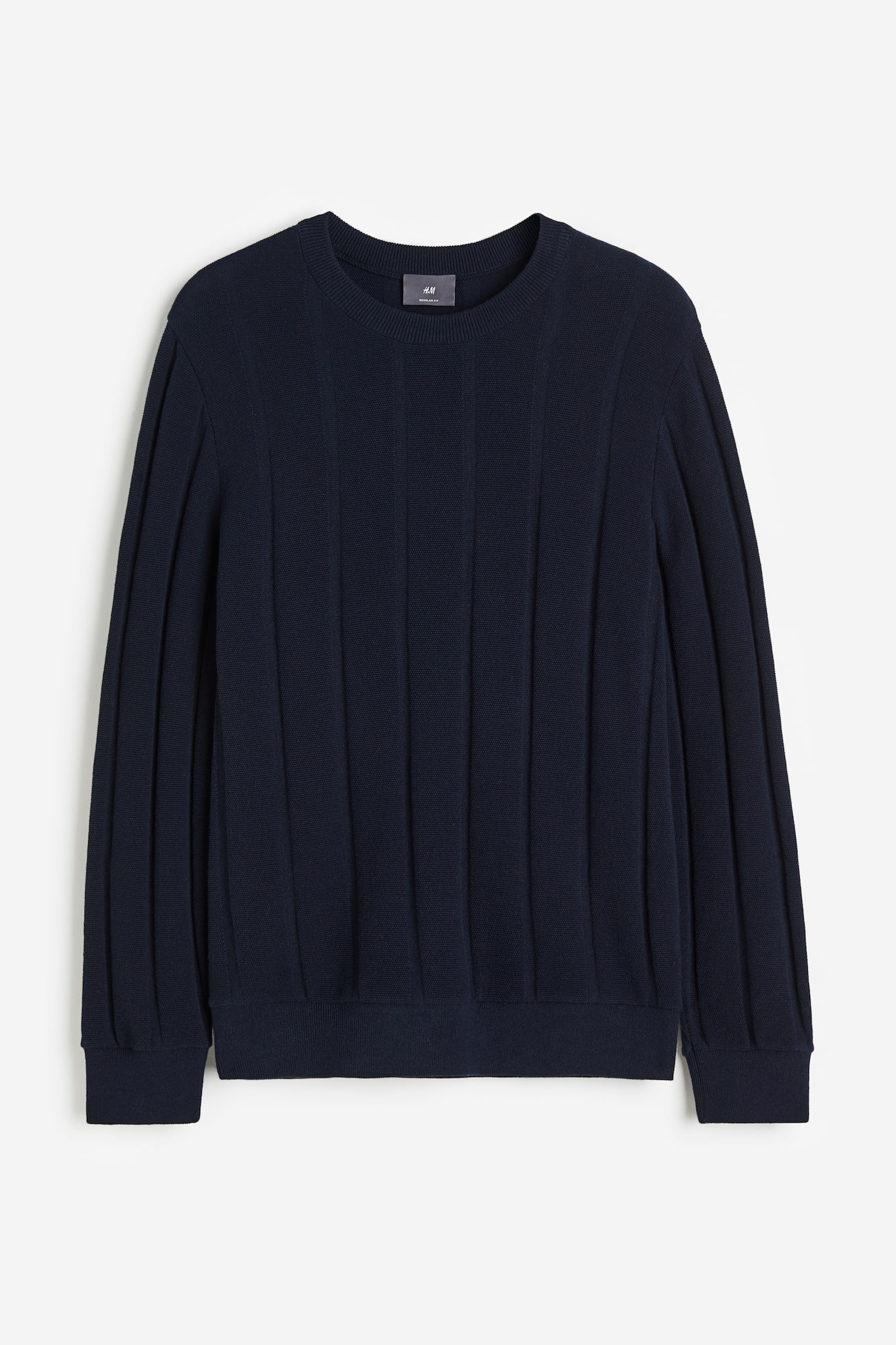 Slim Fit Jumper - Navy blue/Dark beige - 2