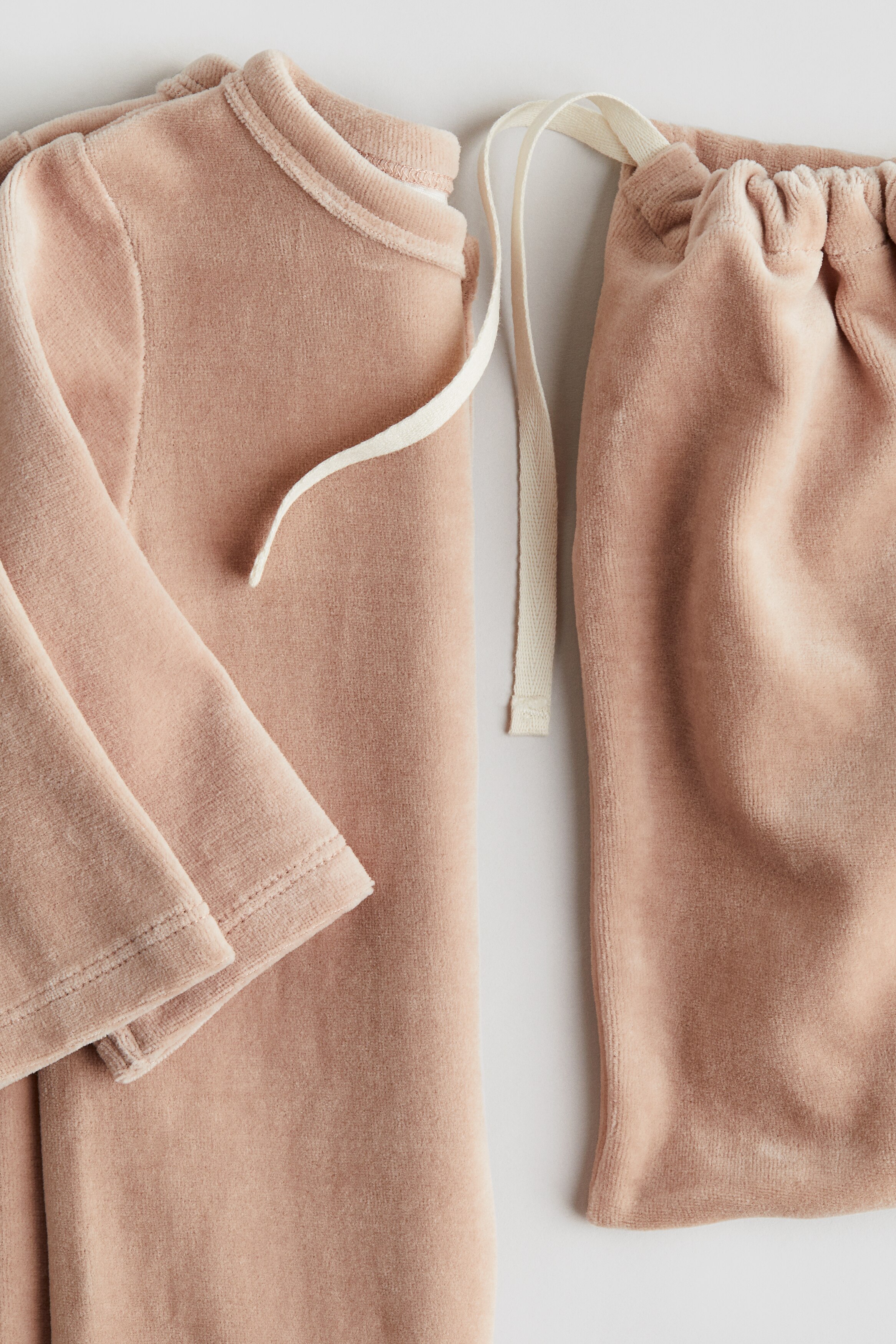 ベロアカバーオールパジャマ ギフトセット - ダスティピンク - Kids